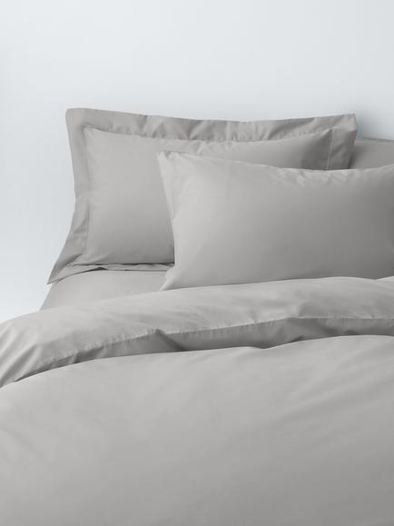 John Lewis Crisp & Fresh Egyptian Cotton Percale 200 Thread Count Bedding, Cool Grey
