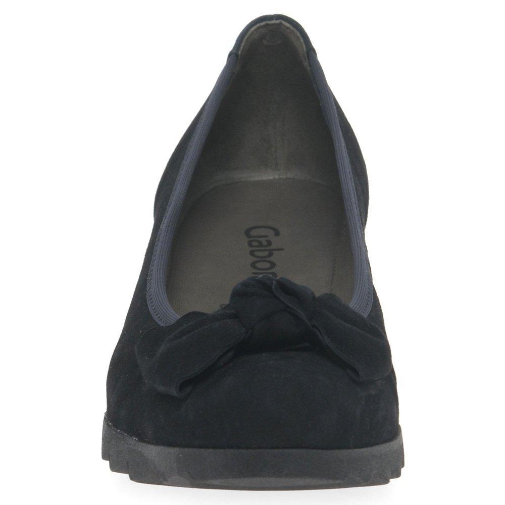 Product image 3 of 5, which shows Gabor Gable Wedge Heel Court Shoes, Pacific Suede, 7