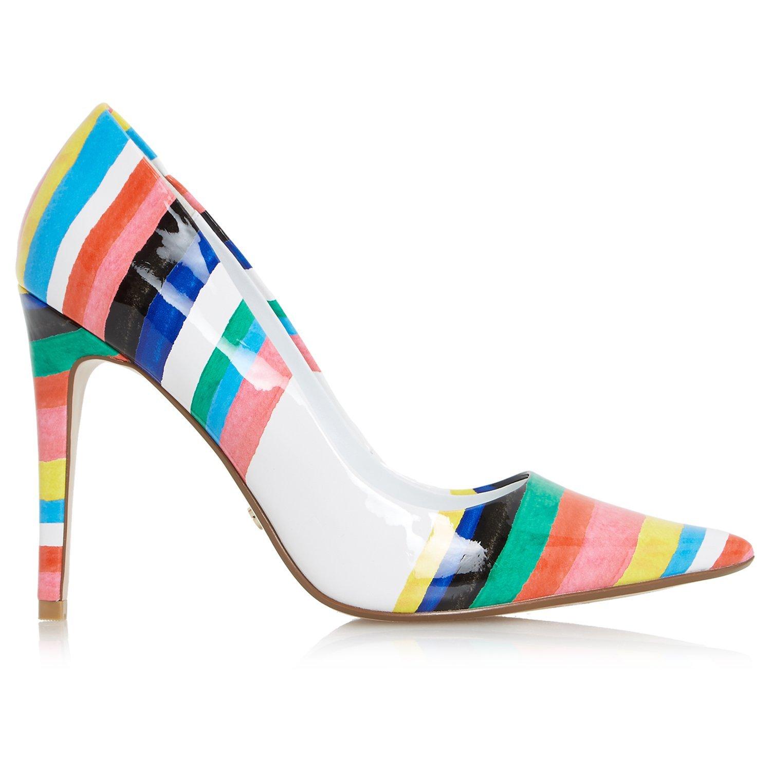 Dune Brazil Striped Court Shoes, Multi
