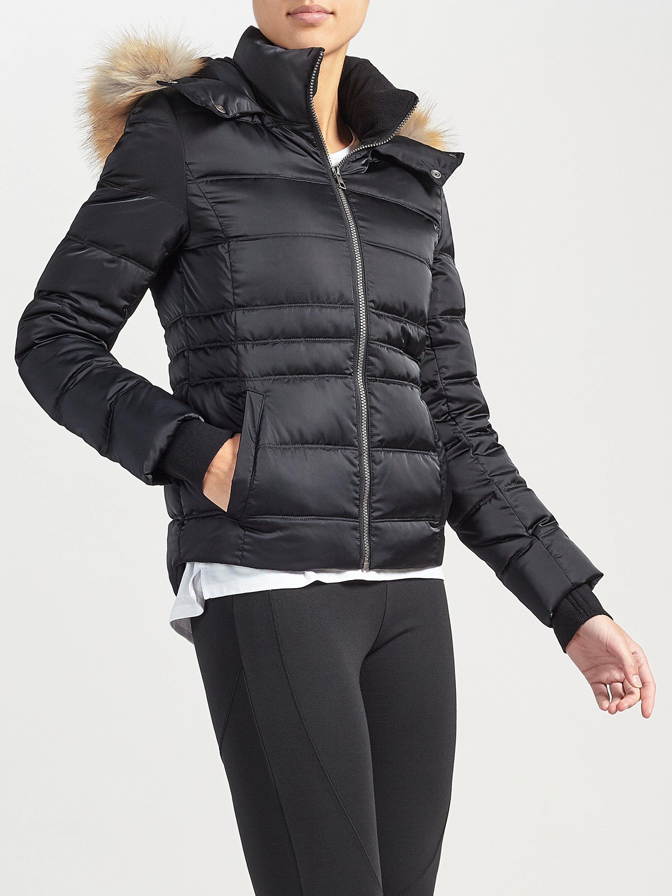 Calvin Klein Ovidia Faux Fur Hooded Coat