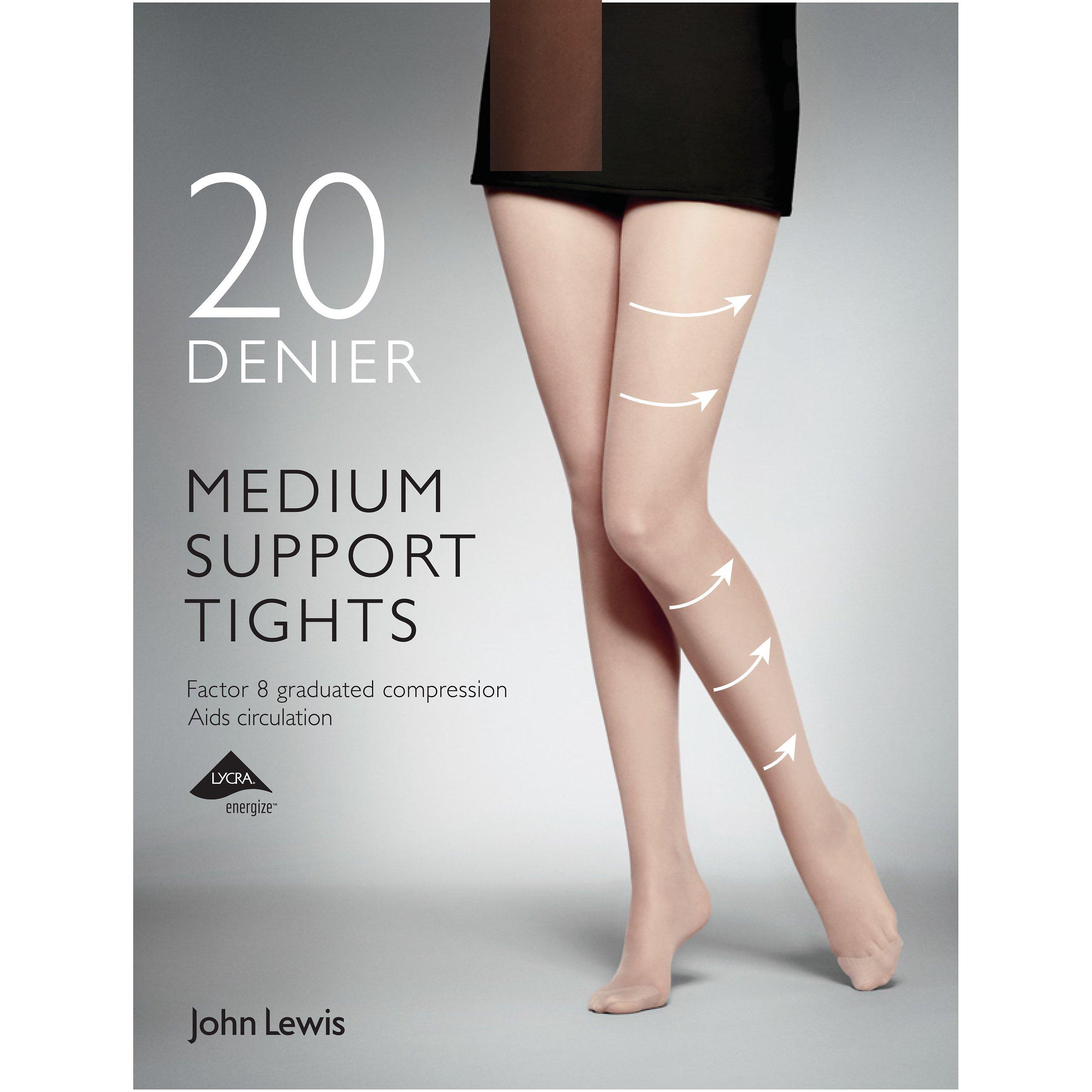 John Lewis 20 Denier Medium Support Tights, Pack of 1