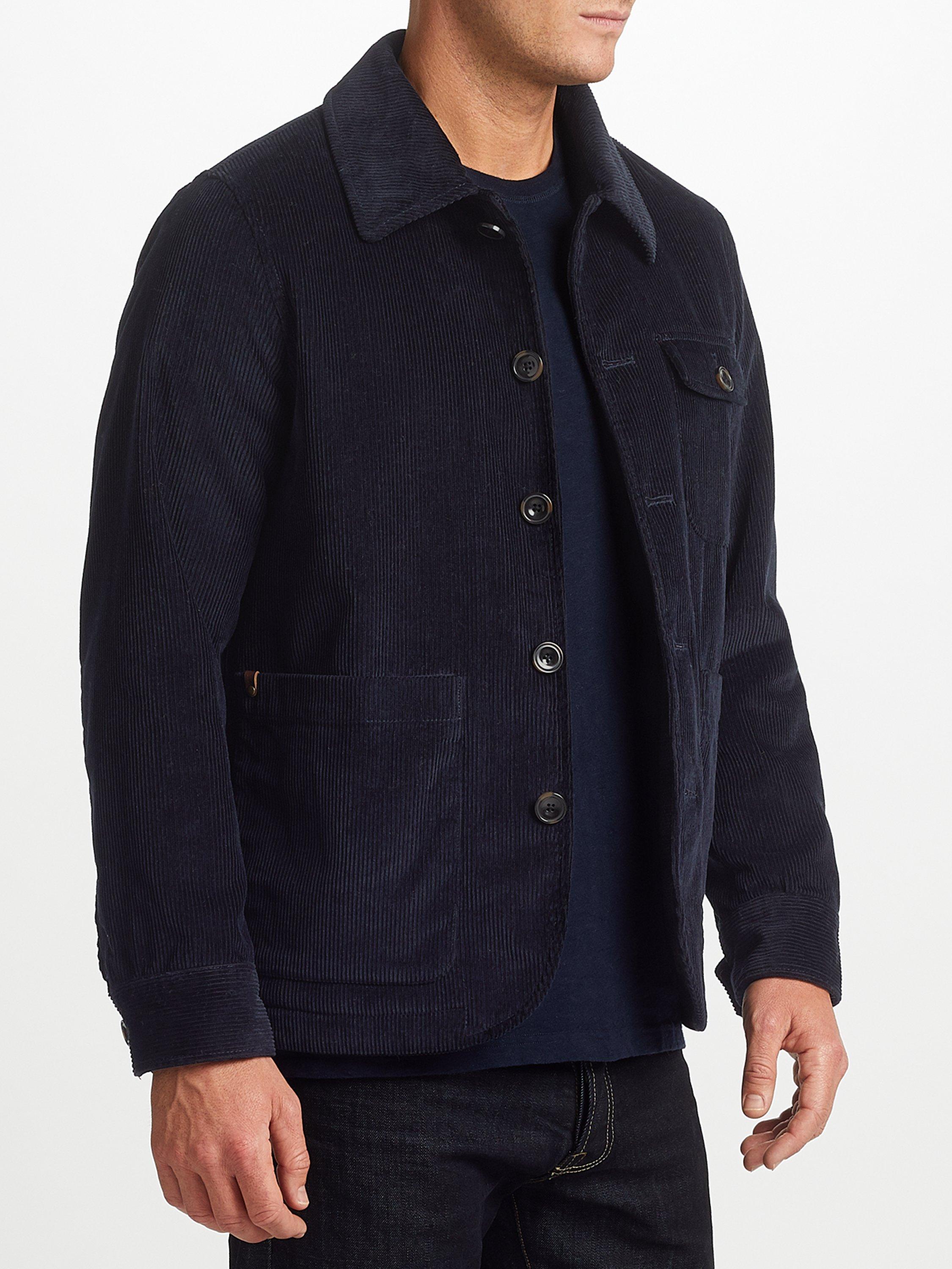 JOHN LEWIS & Co. Corduroy Workwear Jacket, Navy