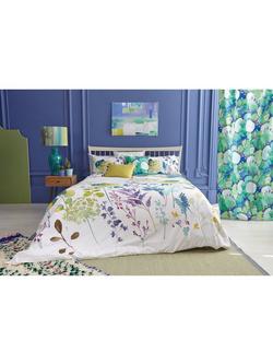 bluebellgray Botanical Print Cotton Duvet Cover and Pillowcase Set, Multi