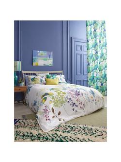 bluebellgray Botanical Print Cotton Duvet Cover and Pillowcase Set - view 2, Multi