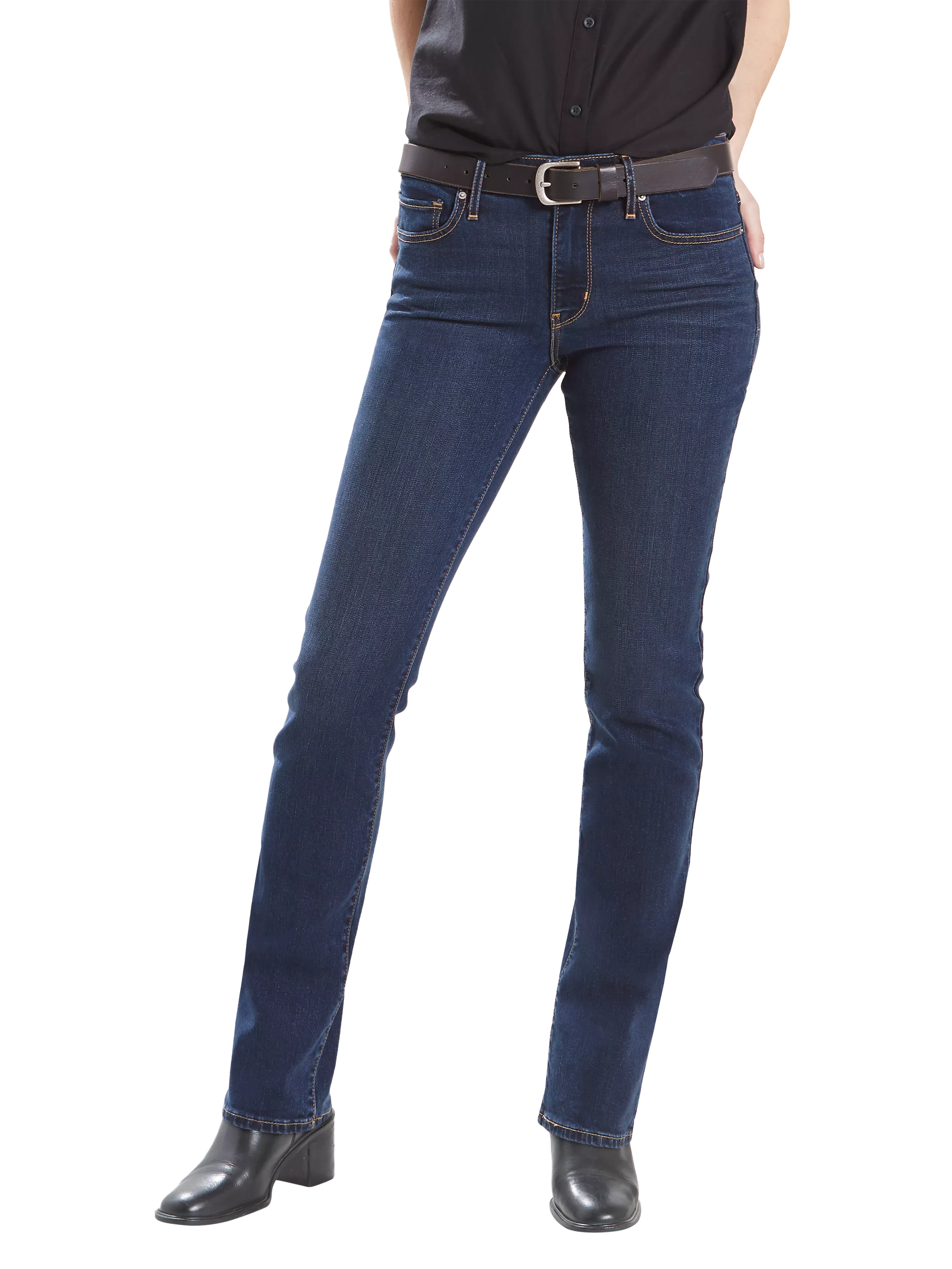 Levi s 714 Mid Rise Straight Jeans City Blues