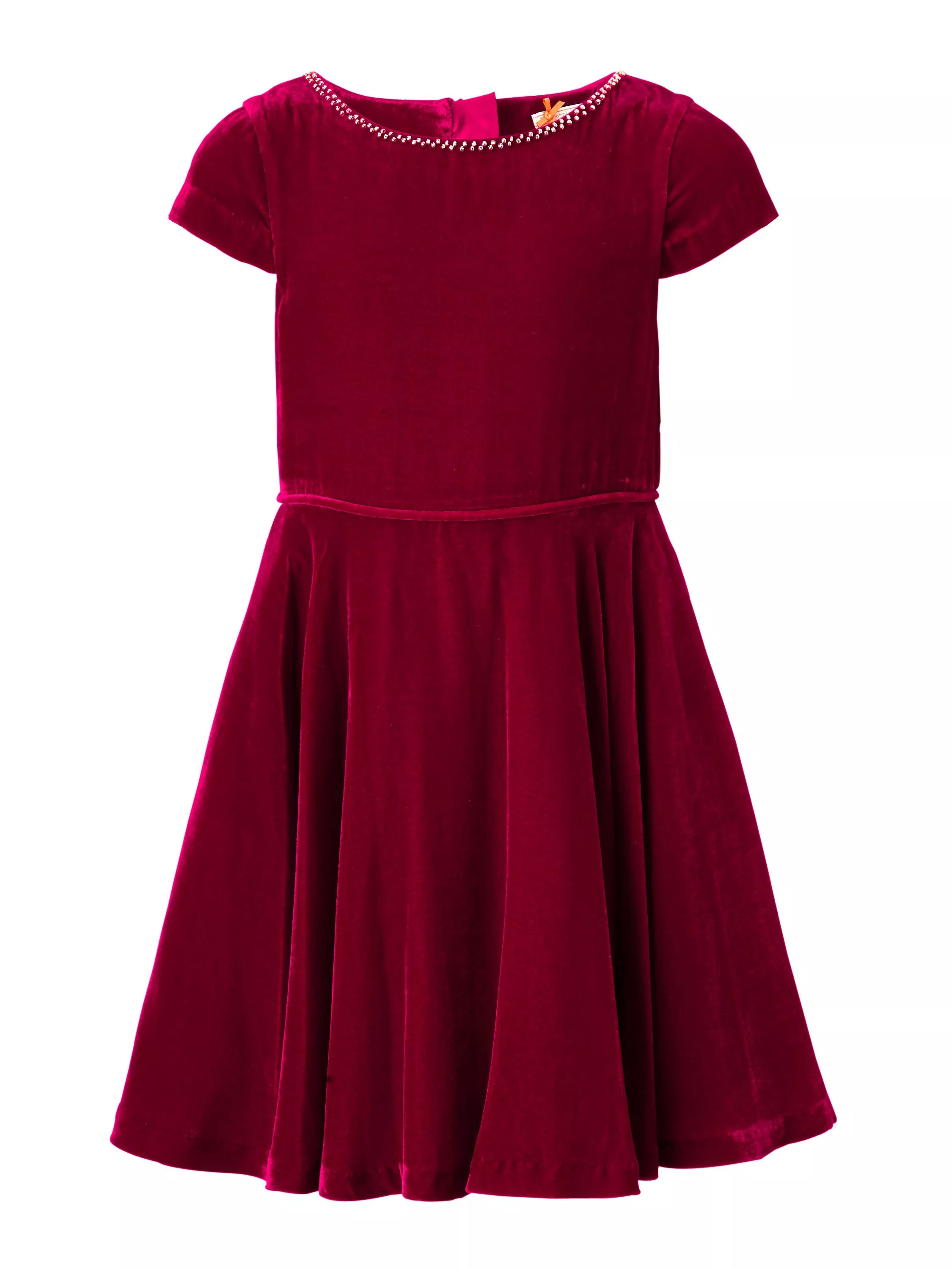 John Lewis Heirloom Collection Girls Velvet Dress Red