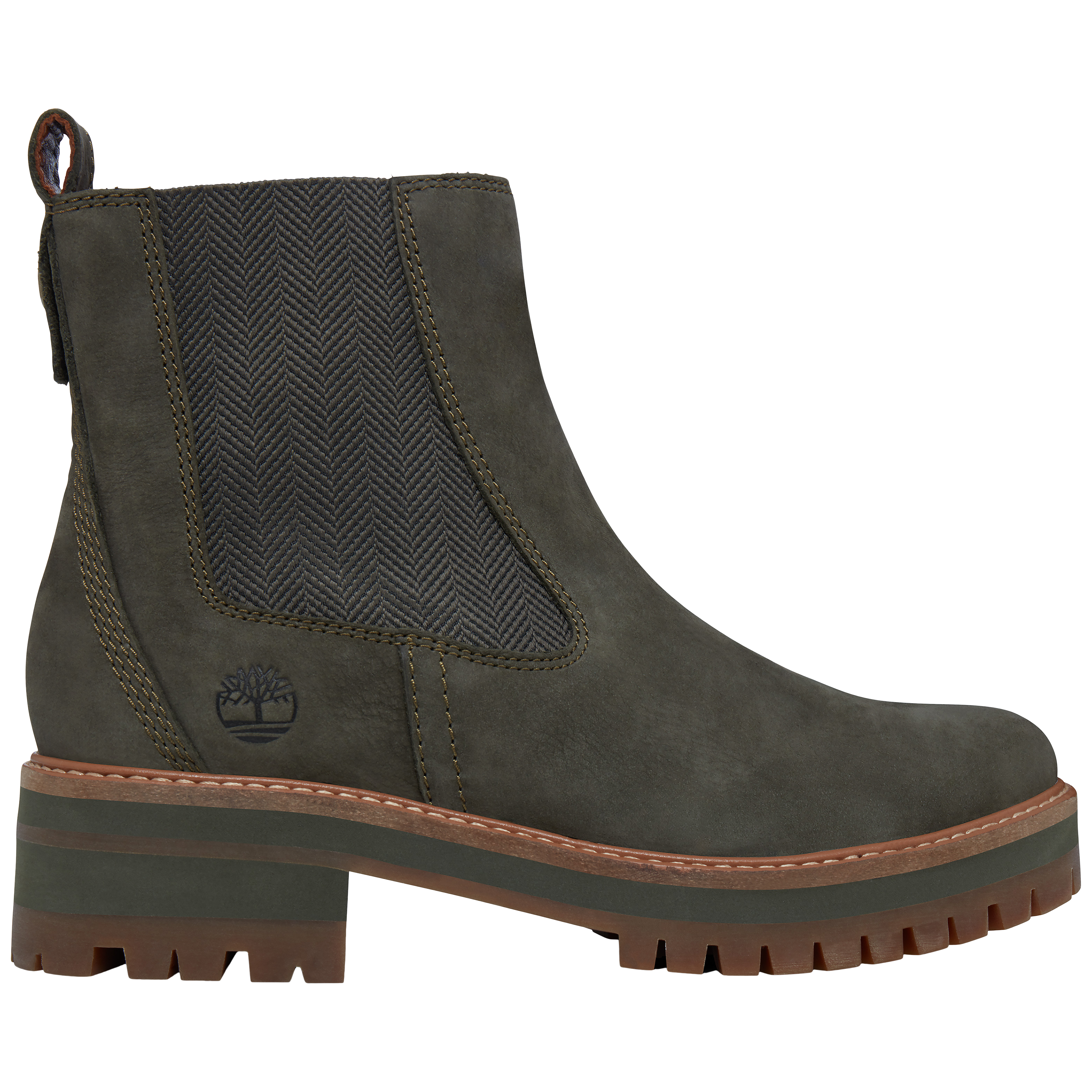 Timberland chelsea boots olive clearance