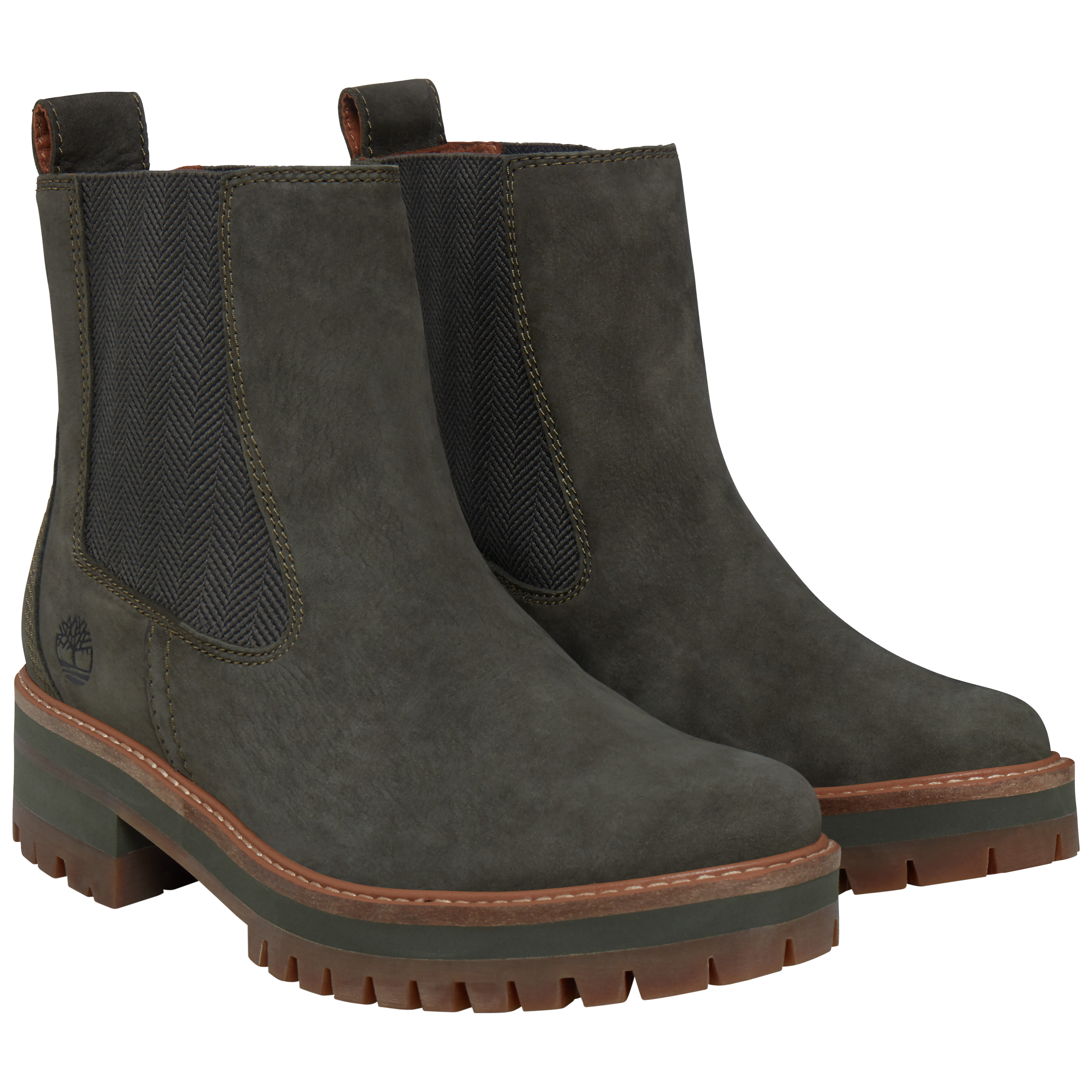 Timberland olive chelsea boots sales