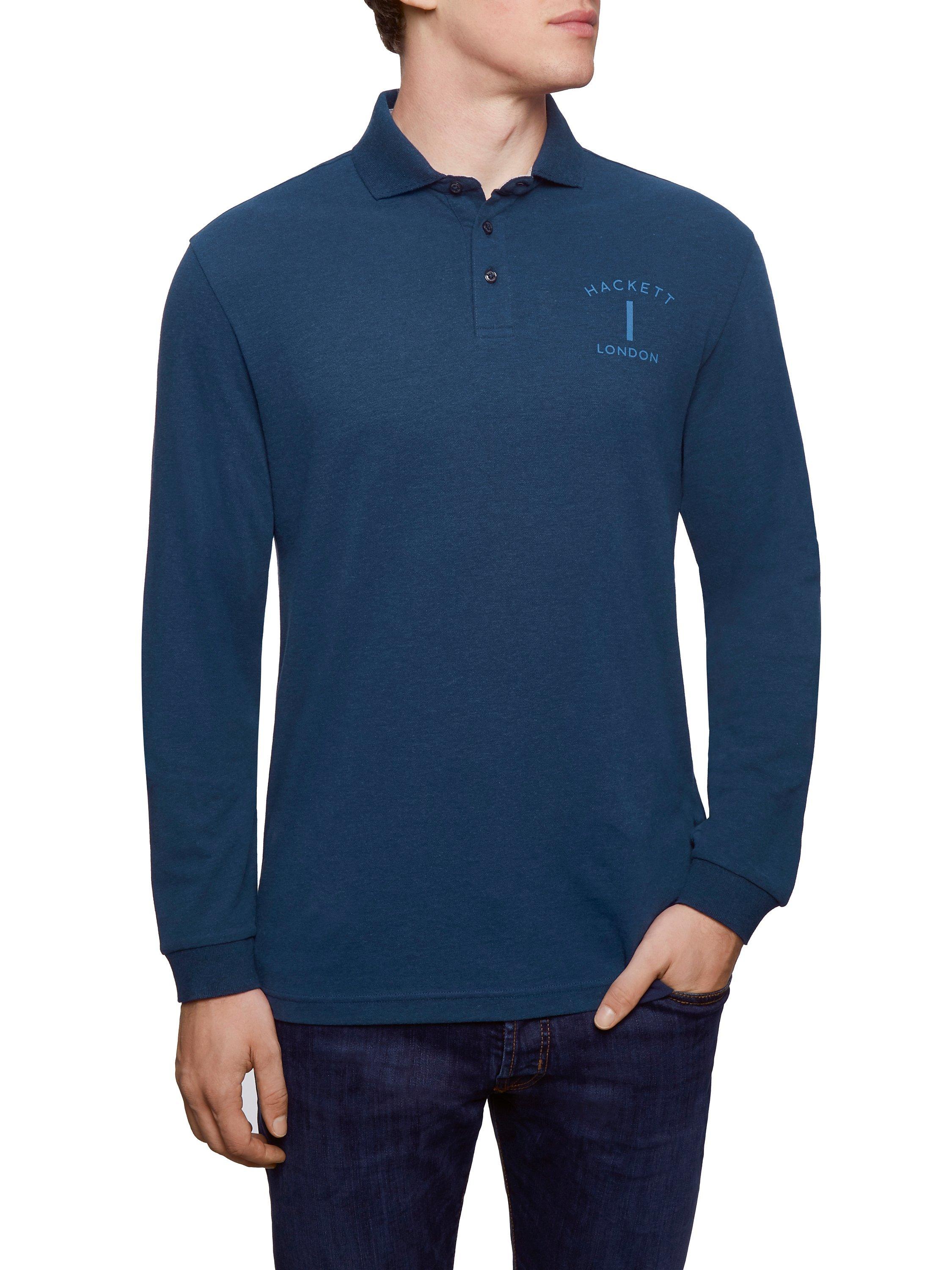 Hackett London Mr Classic Long Sleeve Polo Top