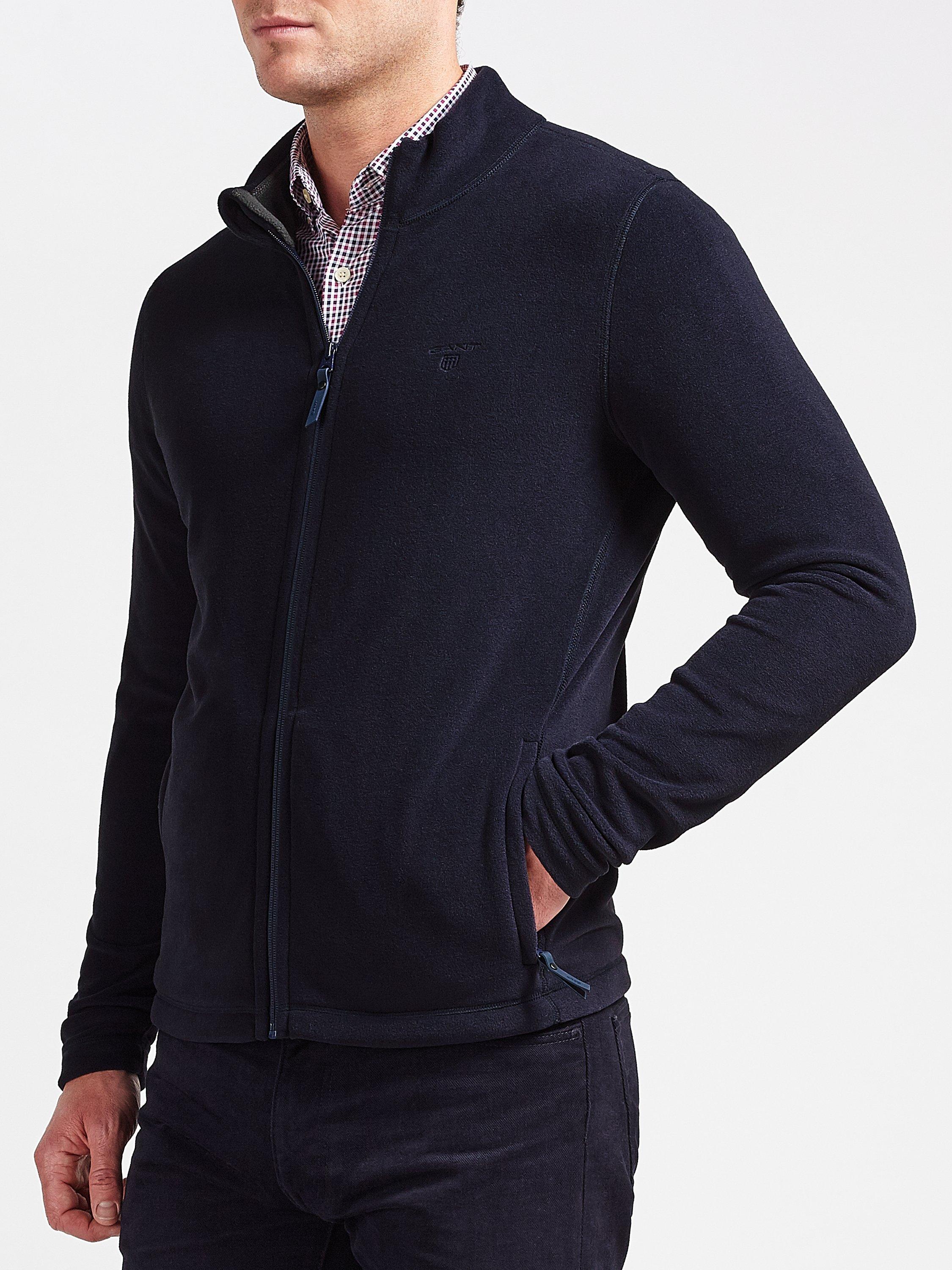 Gant Fleece Jacket, Evening Blue