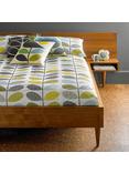 Orla Kiely Scribble Stem Cotton Bedding, Duck Egg/Sea Grass