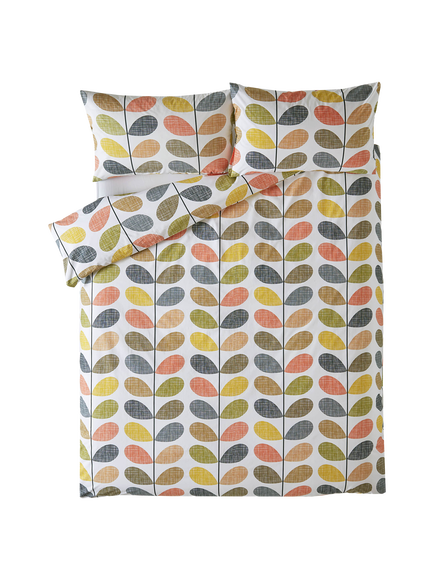 Orla Kiely Scribble 200 Thread Count Stem Cotton Bedding, Multi - view 2, Multi