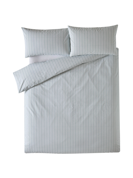 Orla Kiely Tiny Stem 200 Thread Count Cotton Bedding - view 2, Duck Egg