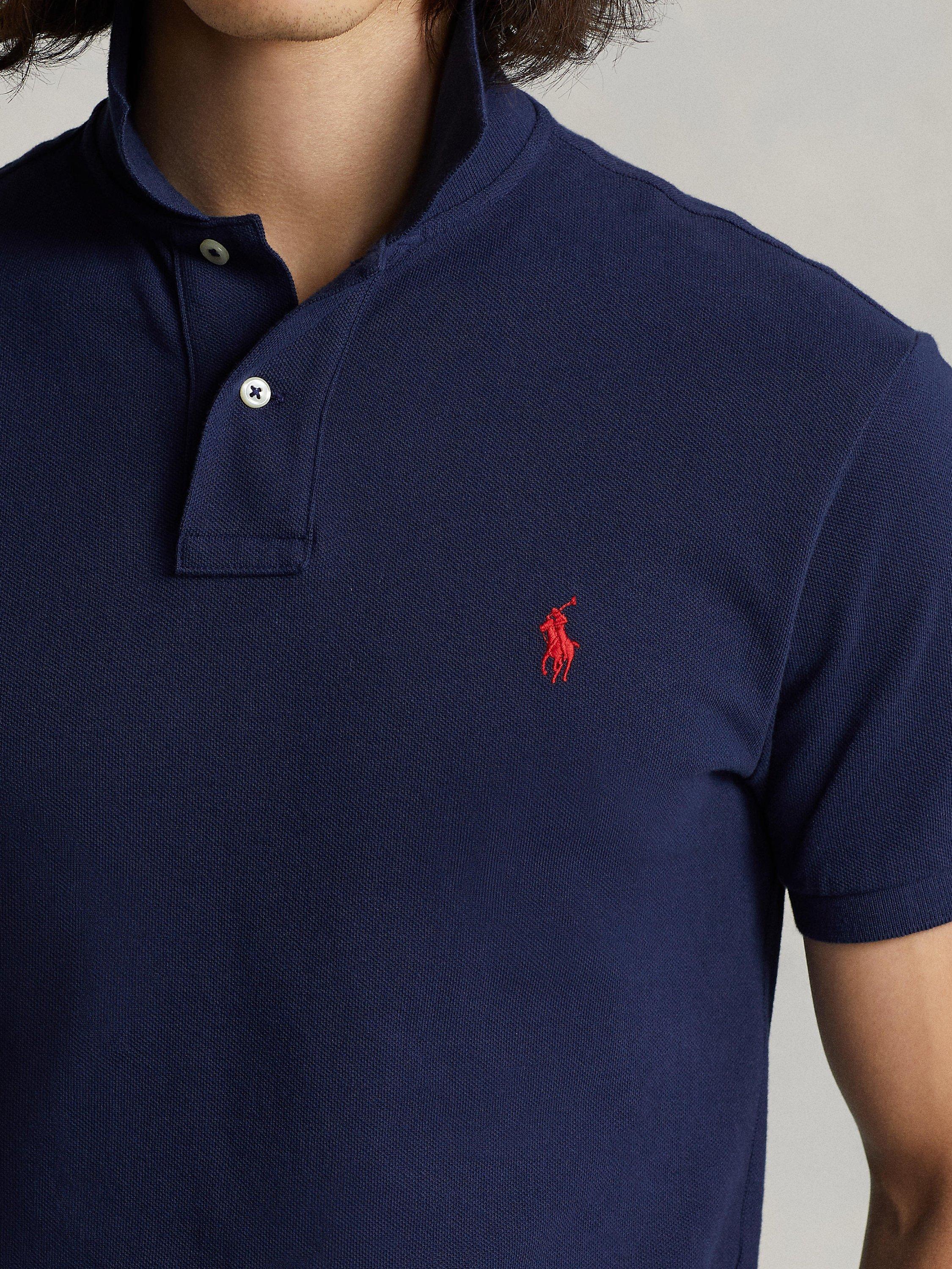 Polo Ralph Lauren Custom Slim Polo Shirt Newport Navy