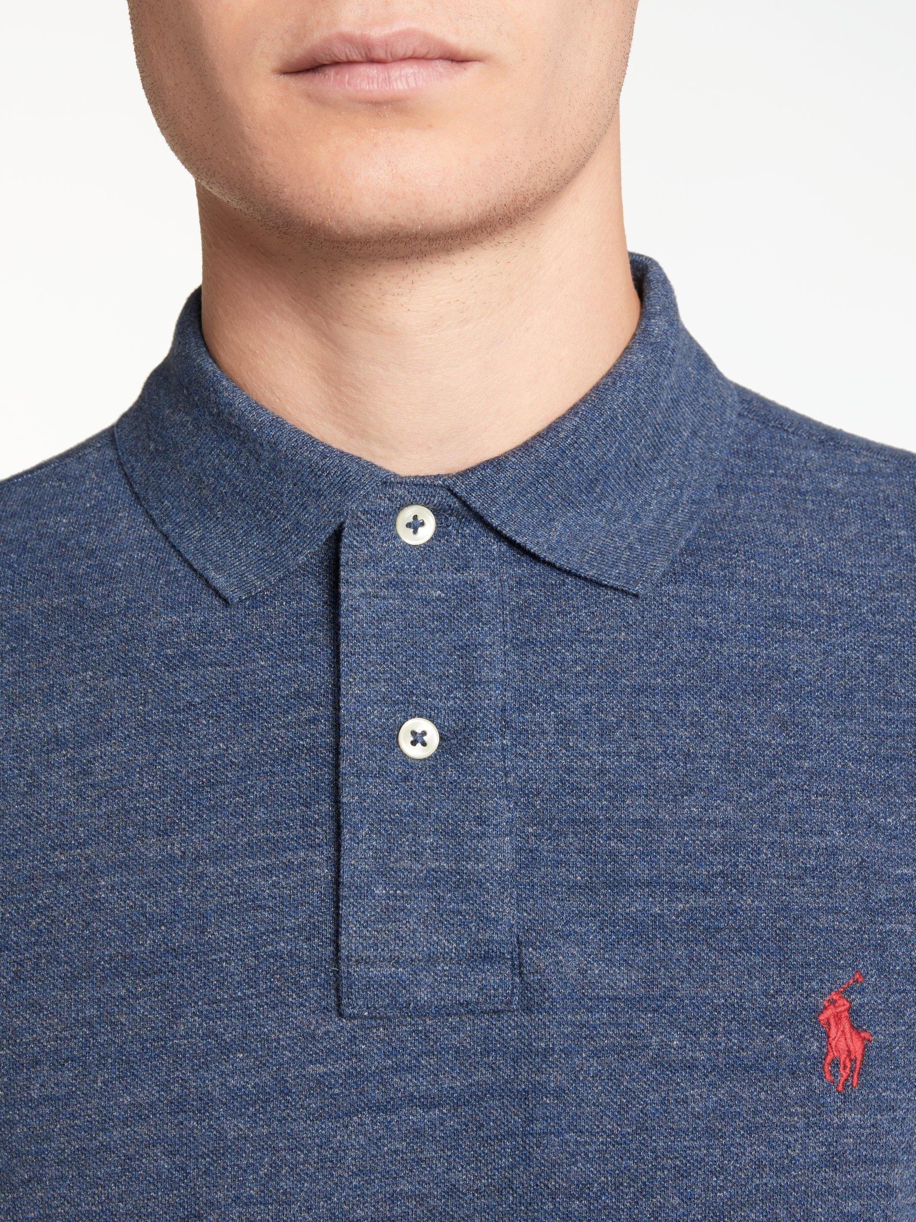 Polo Ralph Lauren Slim Fit Polo Shirt Classic Royal Heather