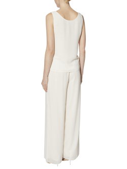 Gina Bacconi Double Layer Chiffon Cami - view 2, Chalk Light