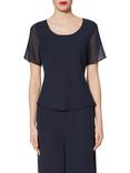 Gina Bacconi Triple Layer Chiffon Top