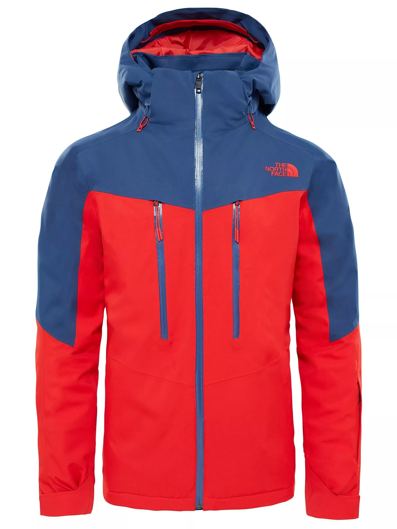 Blue and red north face jacket outlet