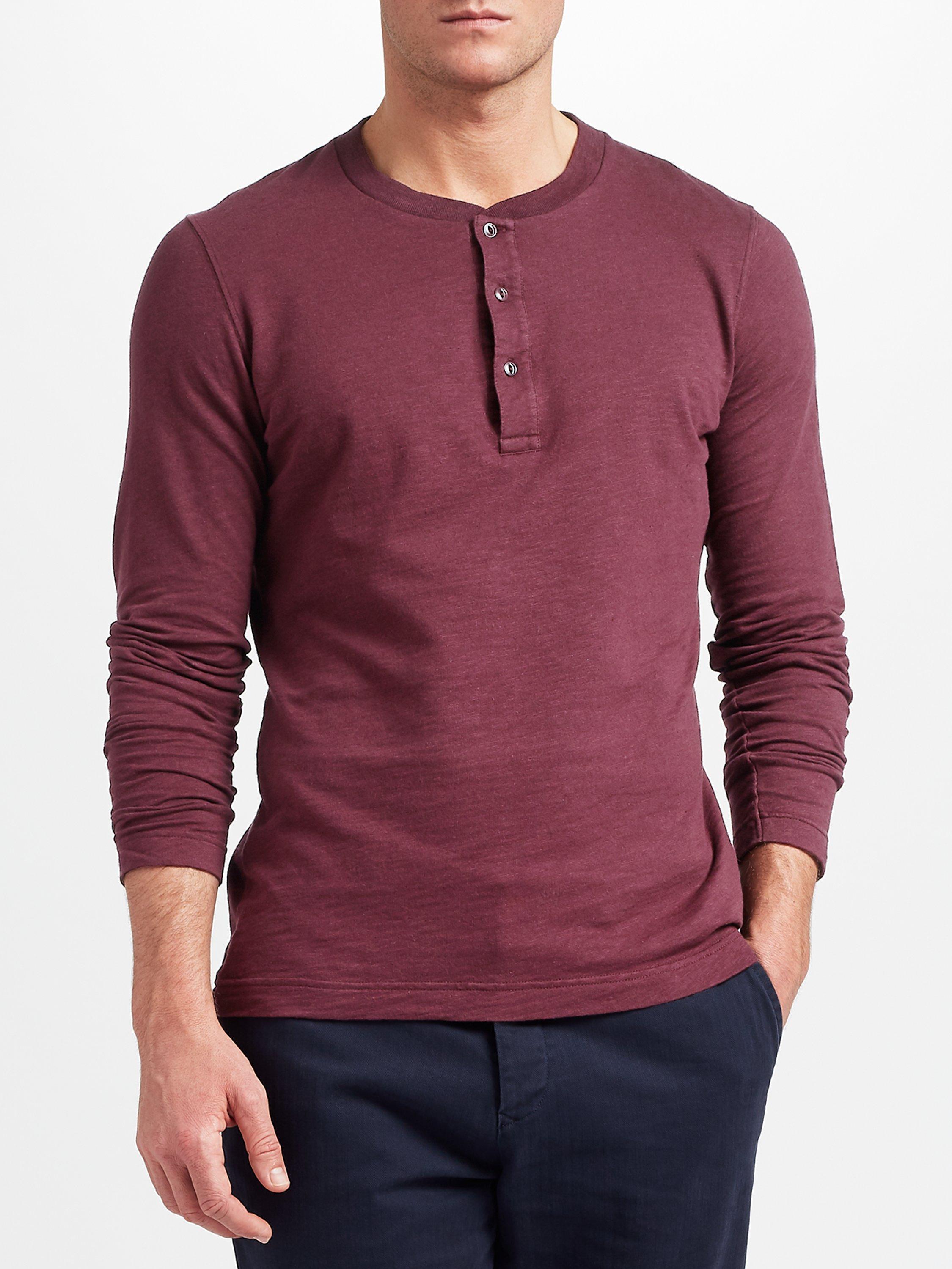 JOHN LEWIS & Co. Long Sleeve Henley T-Shirt