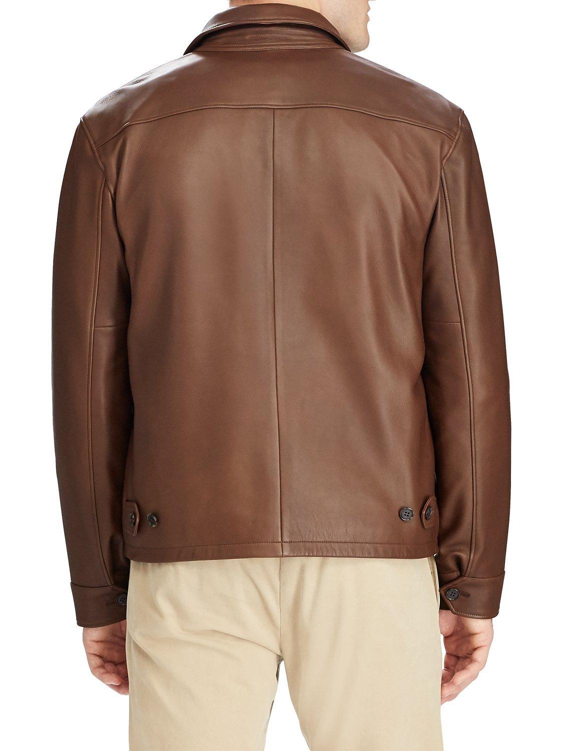 Ralph lauren maxwell leather jacket clearance