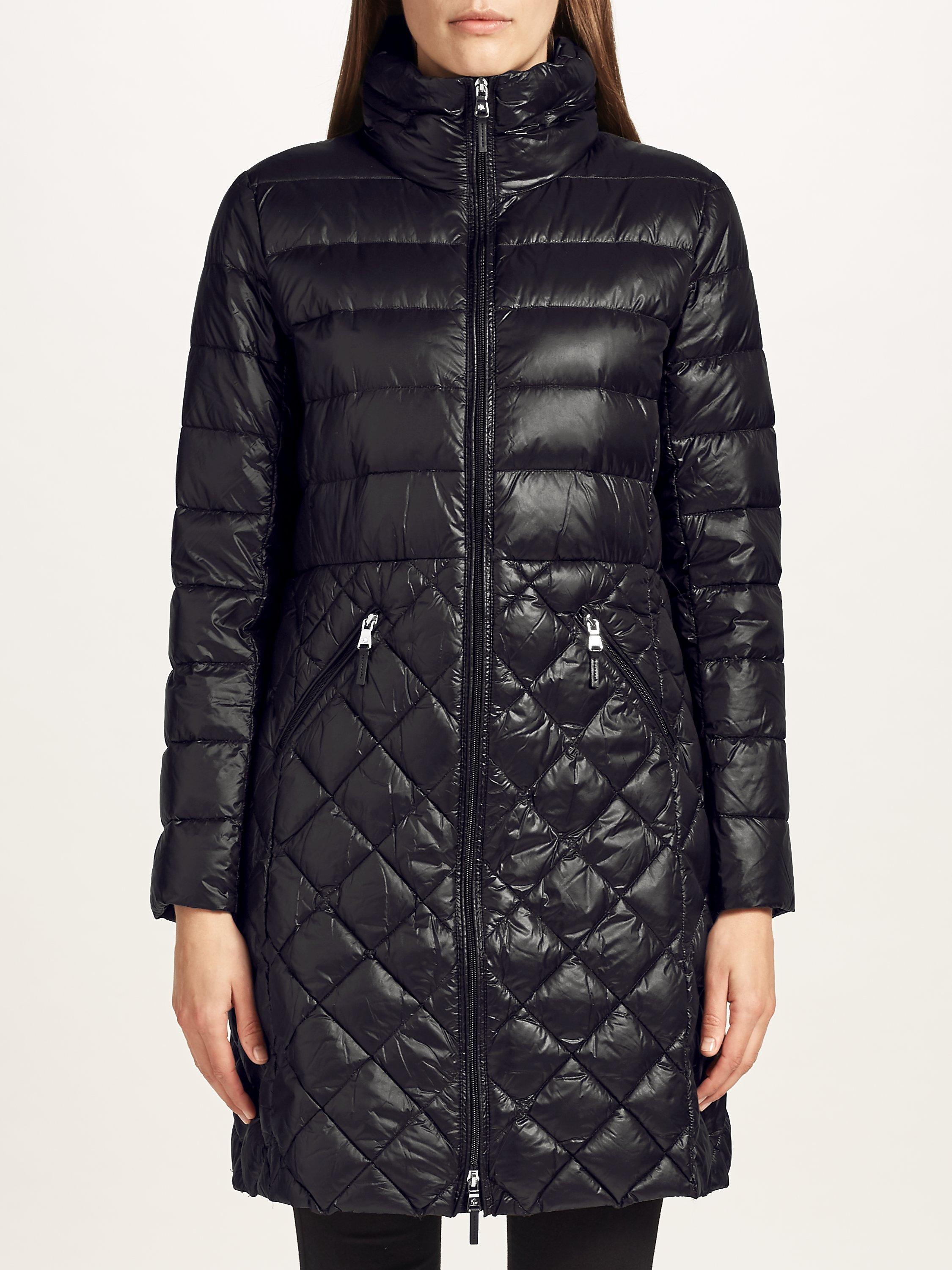Lauren Ralph Lauren Quilted Full Zip Coat, Black