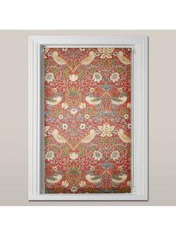 Morris & Co. Strawberry Thief Daylight Roller Blind - view 2, Red