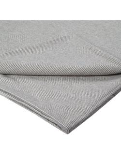 John Lewis Euan Brushed Cotton Flat Sheet, Slate, Slate