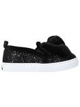 Kurt Geiger London Children's Twister Slip-On Shoes, Black Glitter
