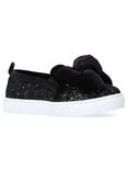 Kurt Geiger London Children's Twister Slip-On Shoes, Black Glitter