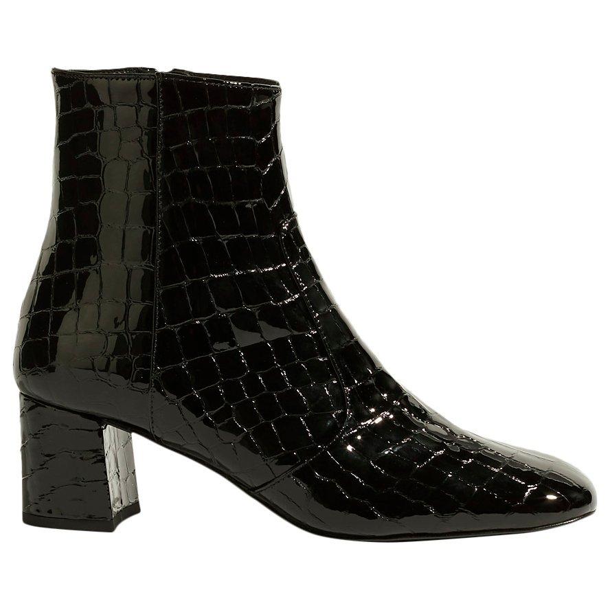Karen Millen Block Heeled Ankle Boots, Black