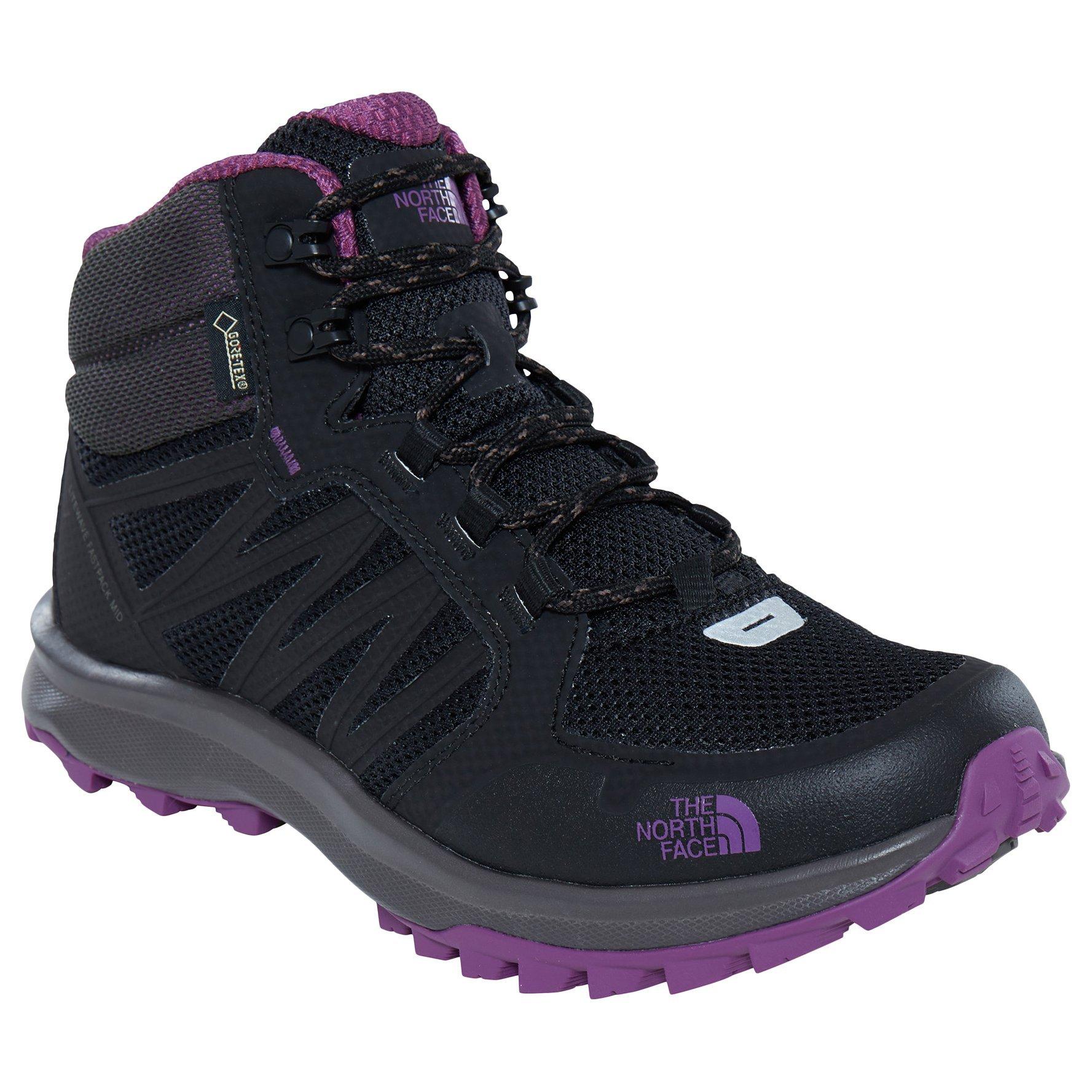 Popular The North Face Sz 11 Vented Outdoor Hiking Black /Blue/Purple Trail Escape Edge