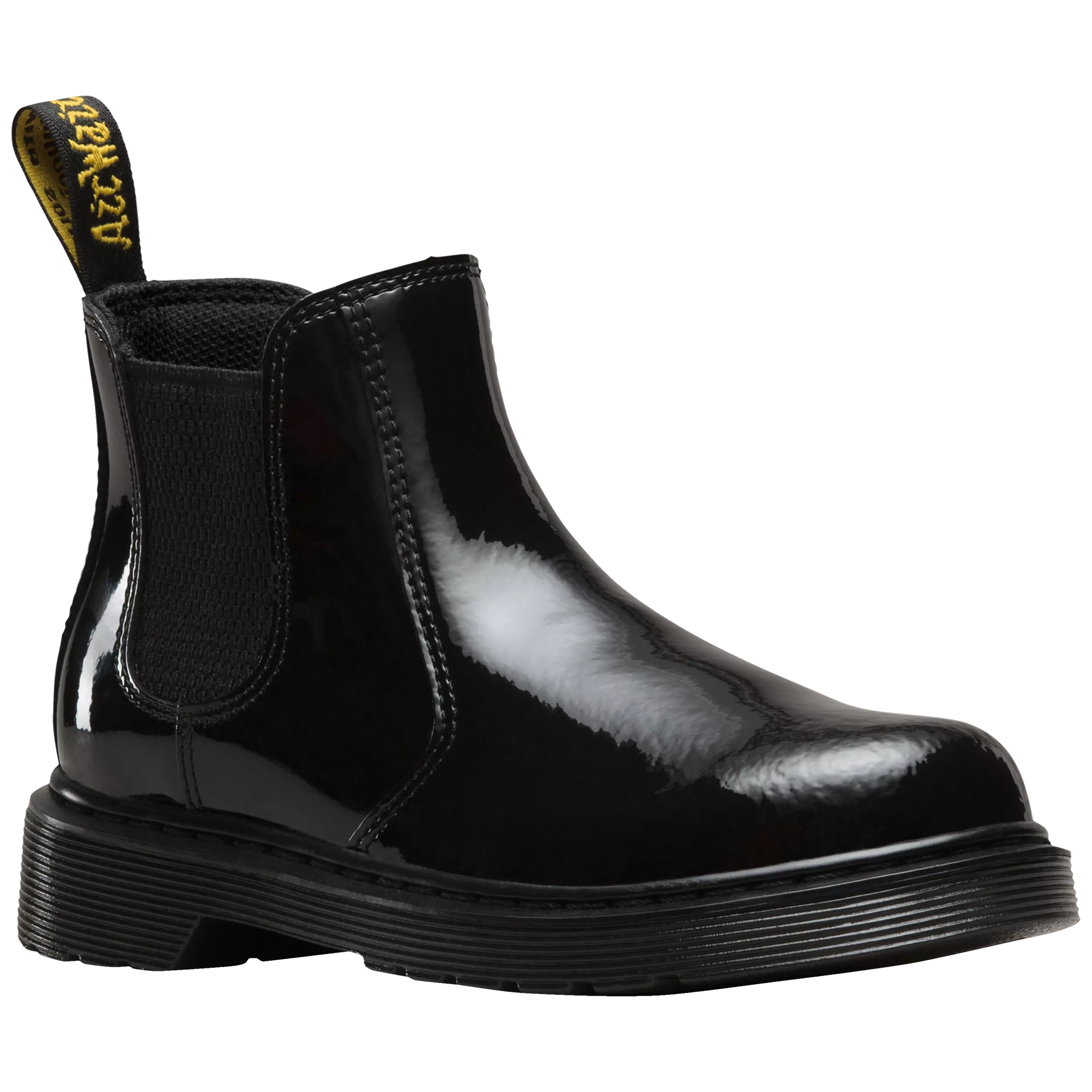 Dr martens banzai chelsea boots black patent on sale