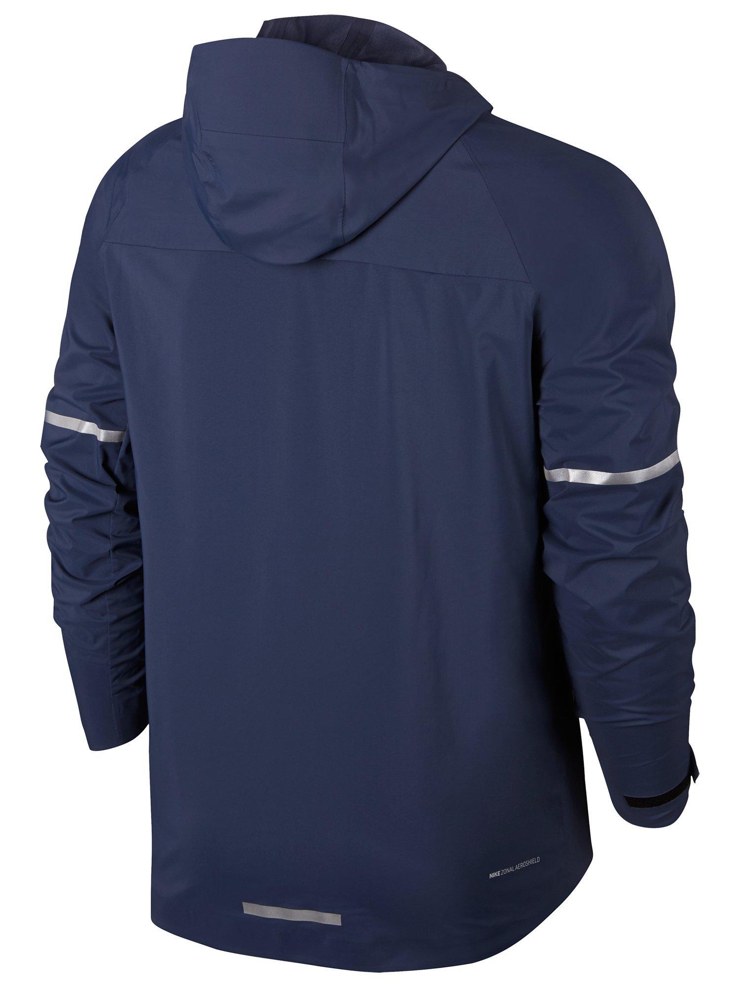 Nike Zonal AeroShield Hooded Running Jacket Thunder Blue Pure Platinum