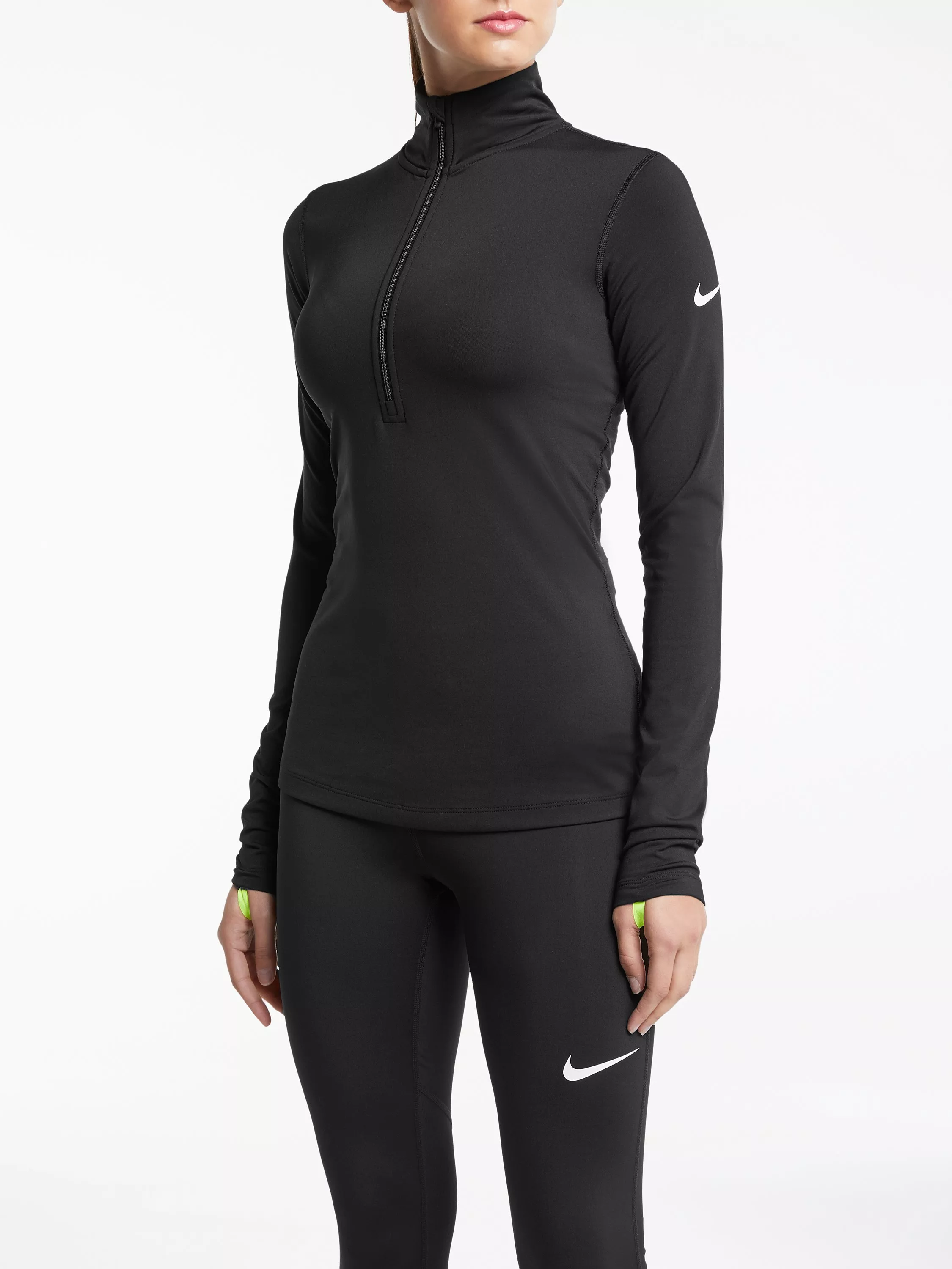 Nike Pro Warm Half Zip Training Top Black