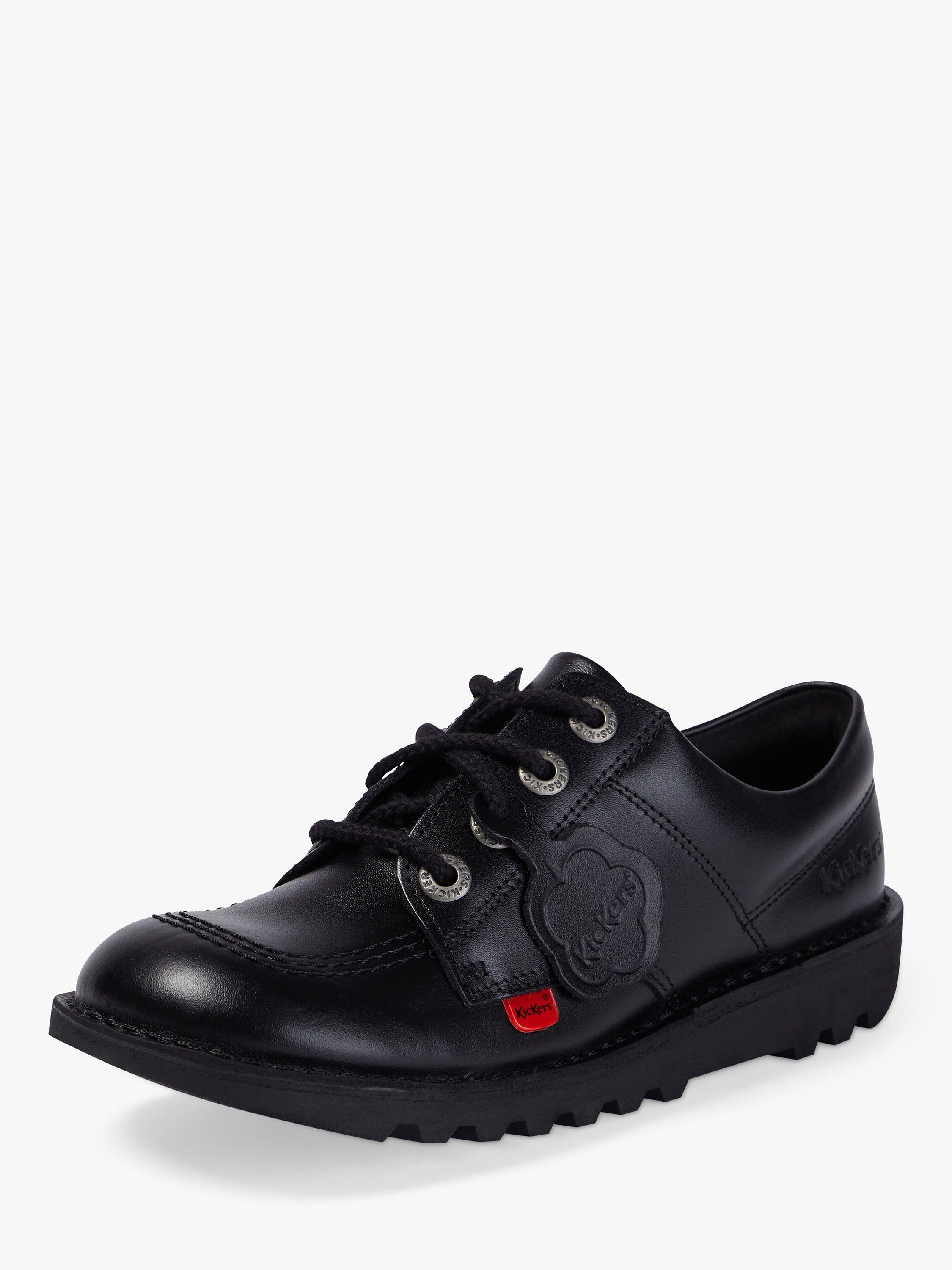 Product image 6 of 6, which shows Kickers Kids' Kick Lo Core Lace Up Shoes, Black, 31