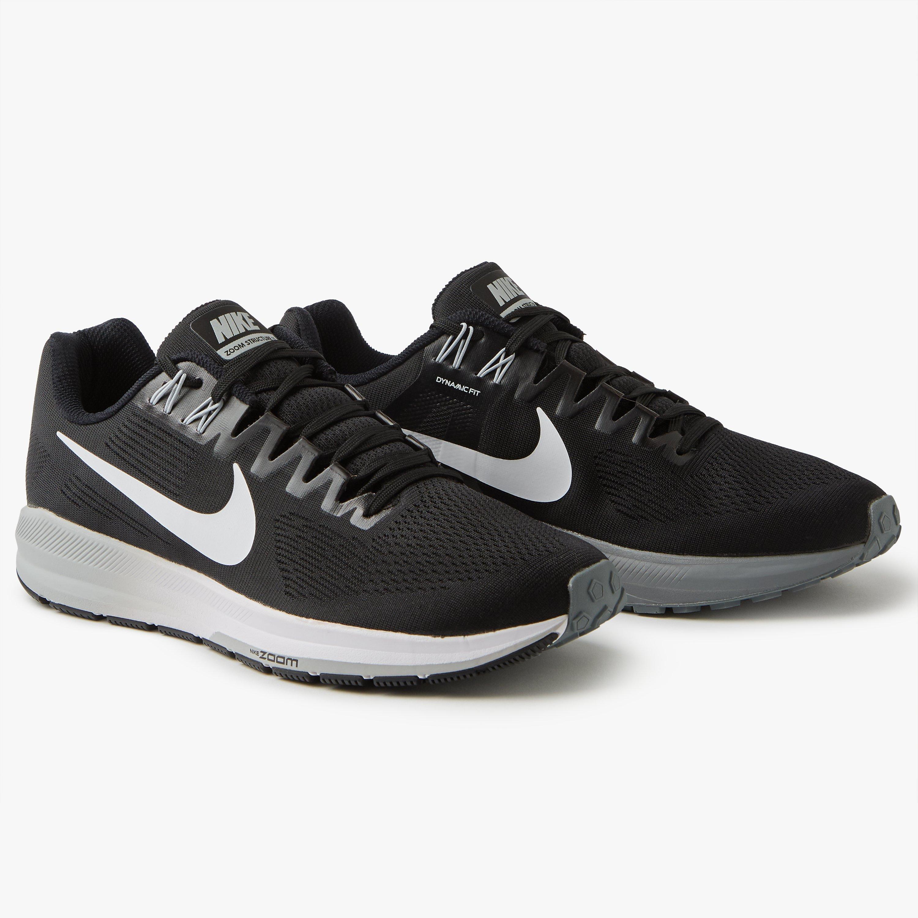 Nike Air Zoom Structure 21 Men s Running Shoes Black White Grey