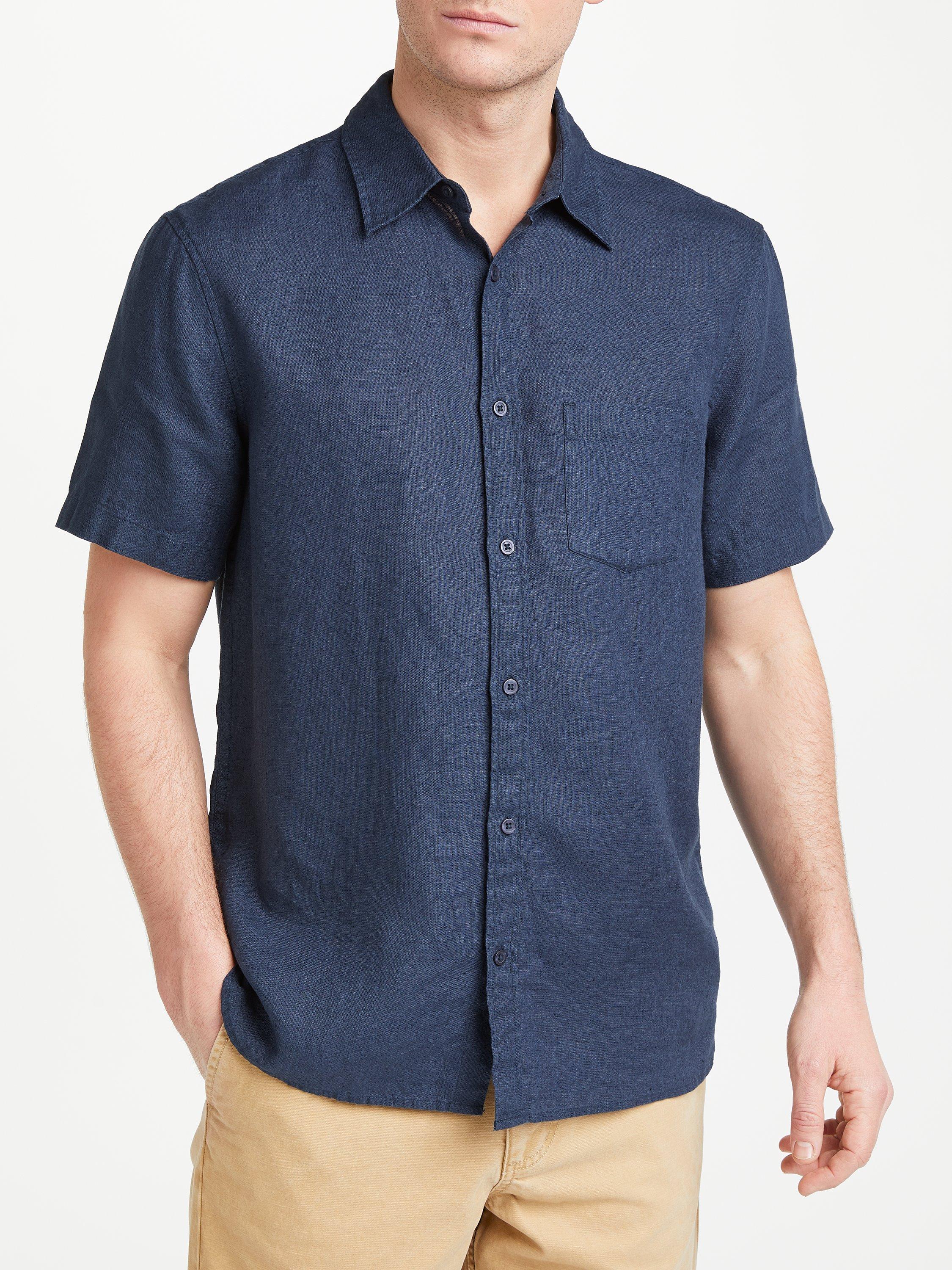 John Lewis & Partners Short Sleeve Linen Shirt