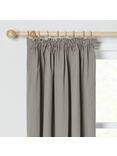 John Lewis ANYDAY Arlo Pair Lined Pencil Pleat Curtains, Storm