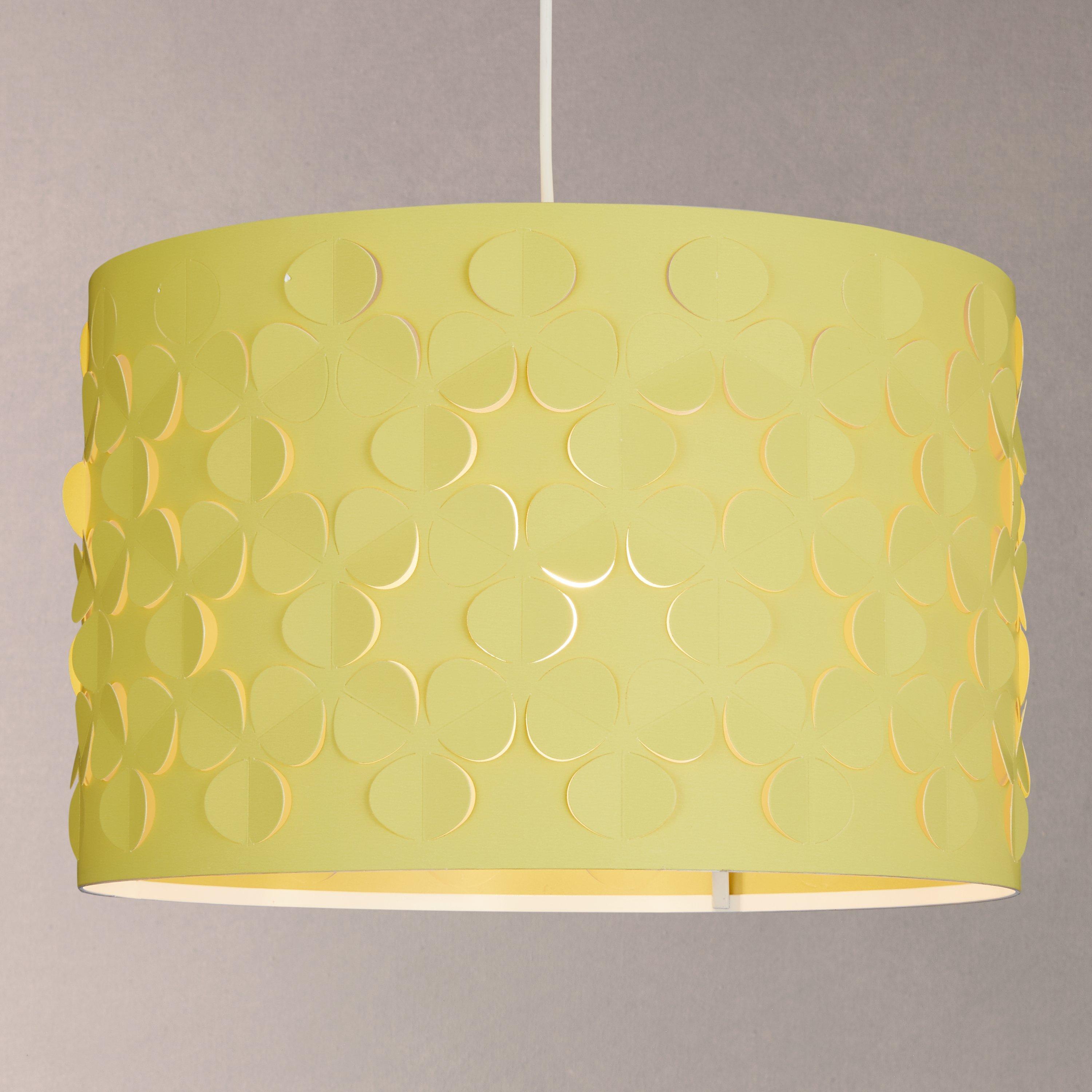 John Lewis & Partners Clara Cutwork Drum Shade, Sulphur