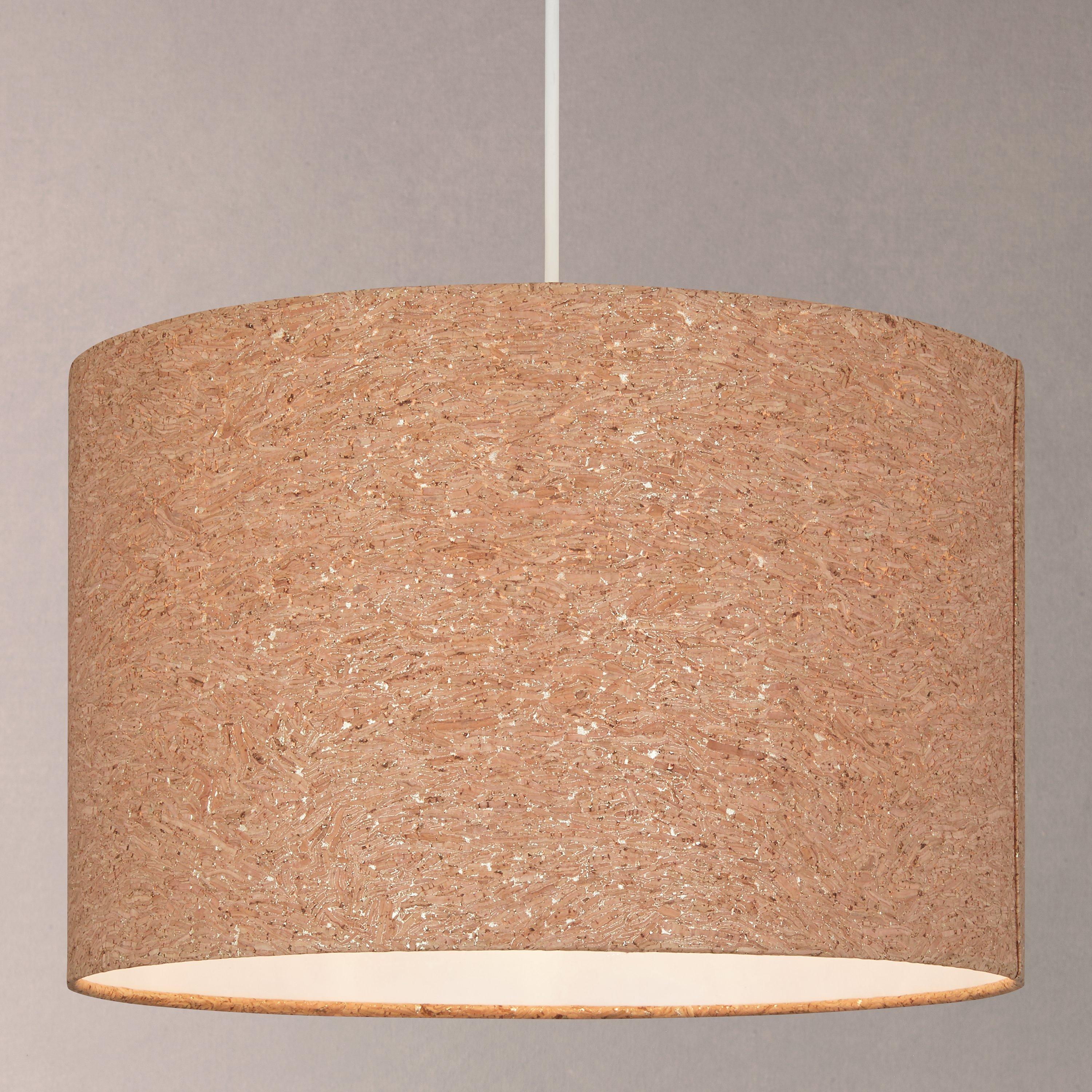 House by John Lewis Chloe Cork Flecked Lampshade, Natural
