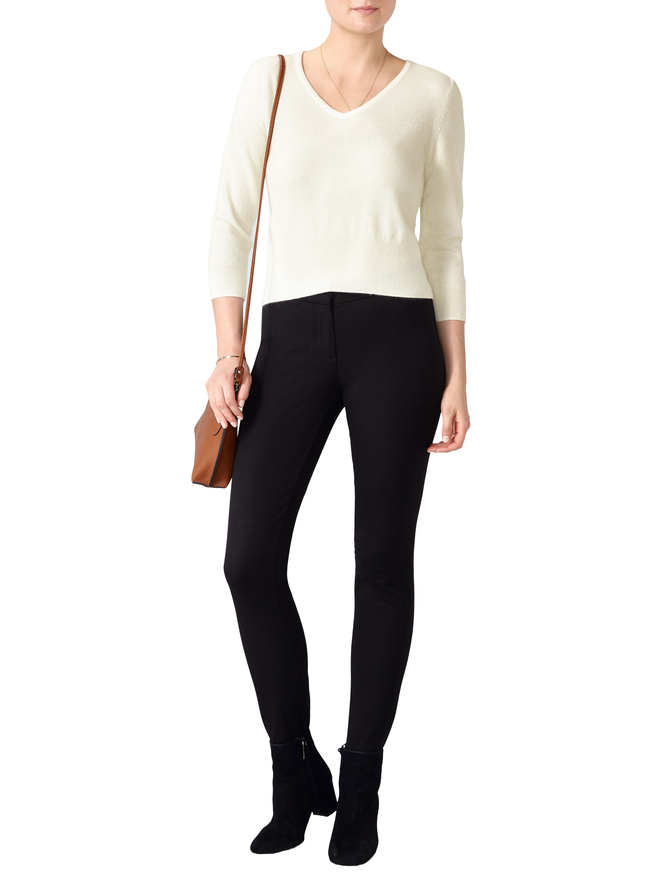 Pure Collection Cotton Stretch Stirrup Trousers