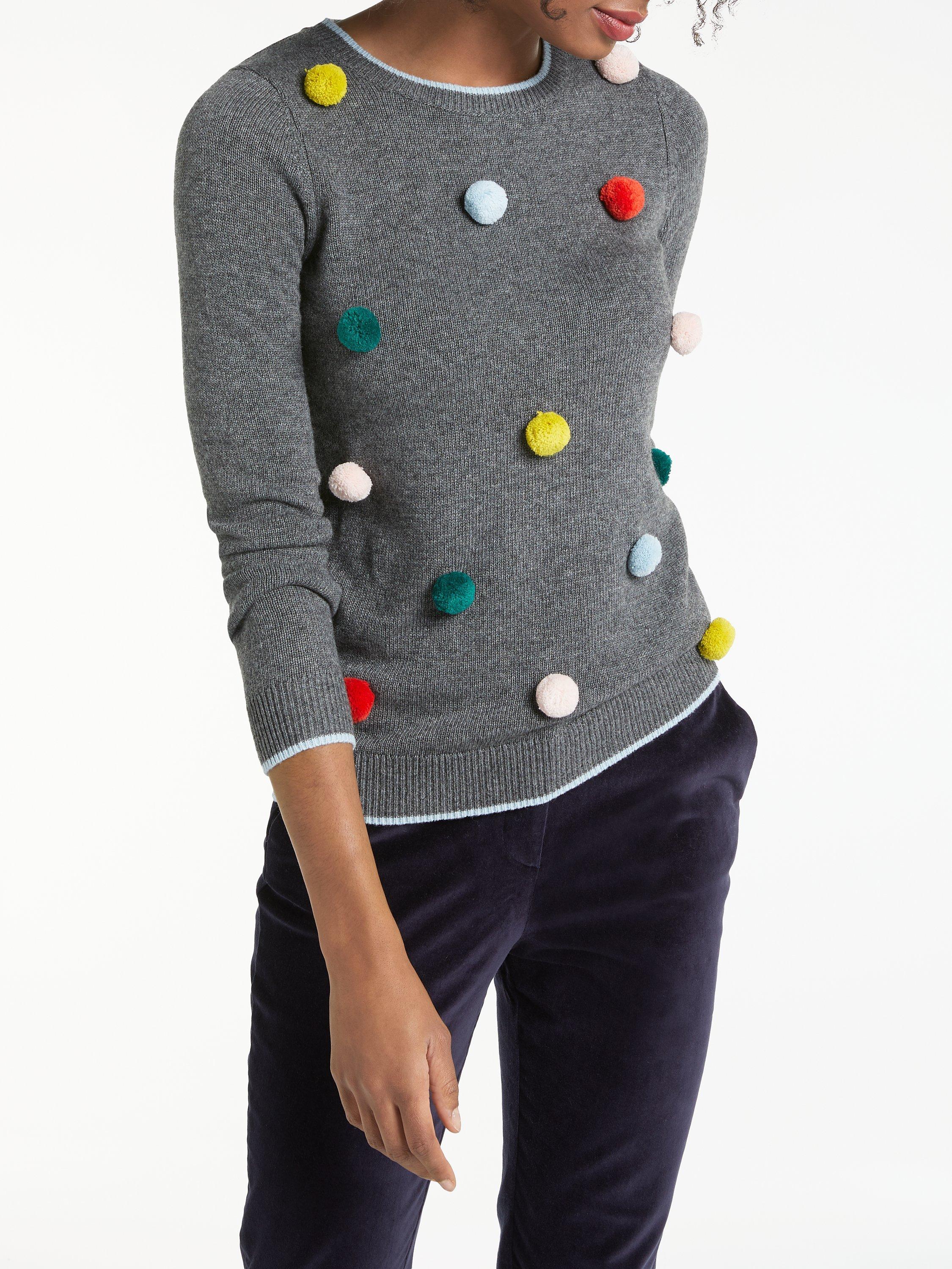 Pom pom jumper womens hotsell
