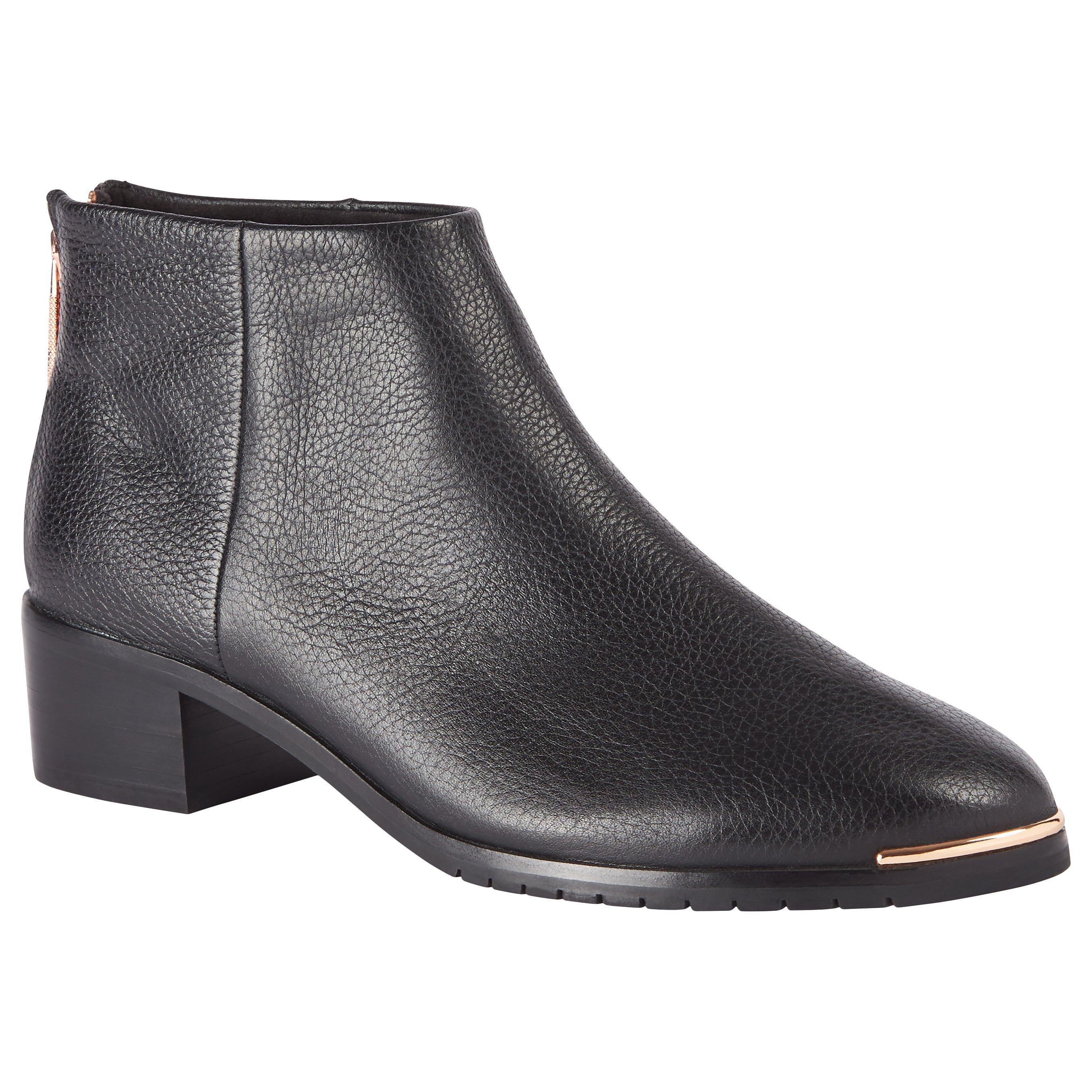 Ted Baker Sasybell Faux Fur Lined Block Heel Ankle Boots