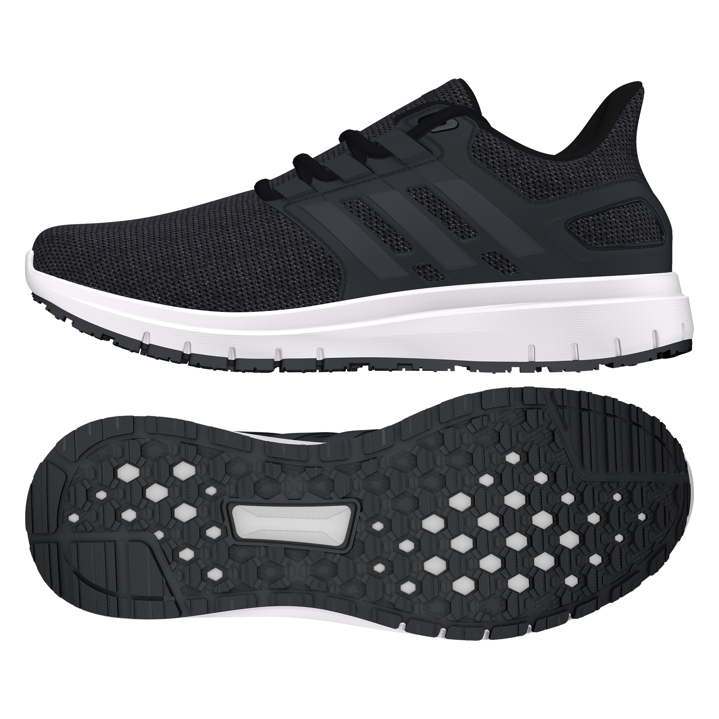 adidas Energy Cloud 2 Men's Running Shoes, Black