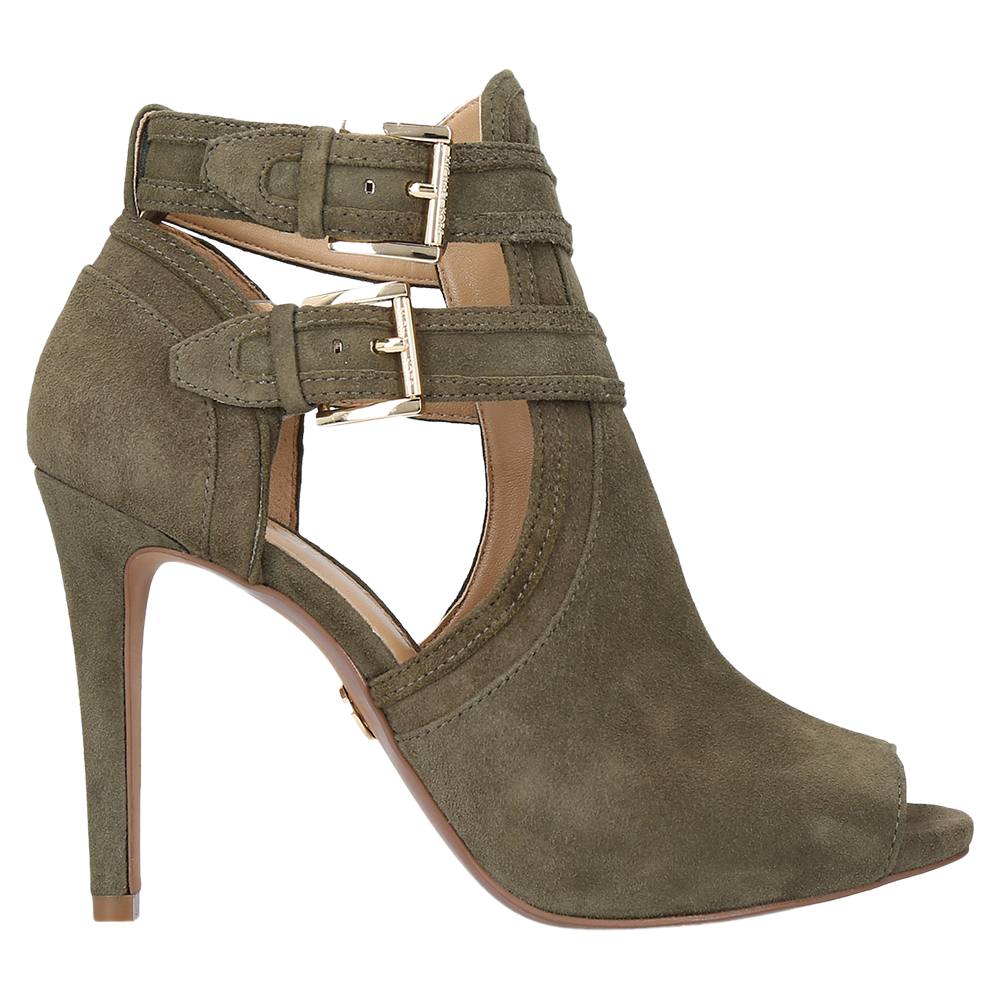 MICHAEL Michael Kors Blaze Peep Toe Ankle Boots Khaki