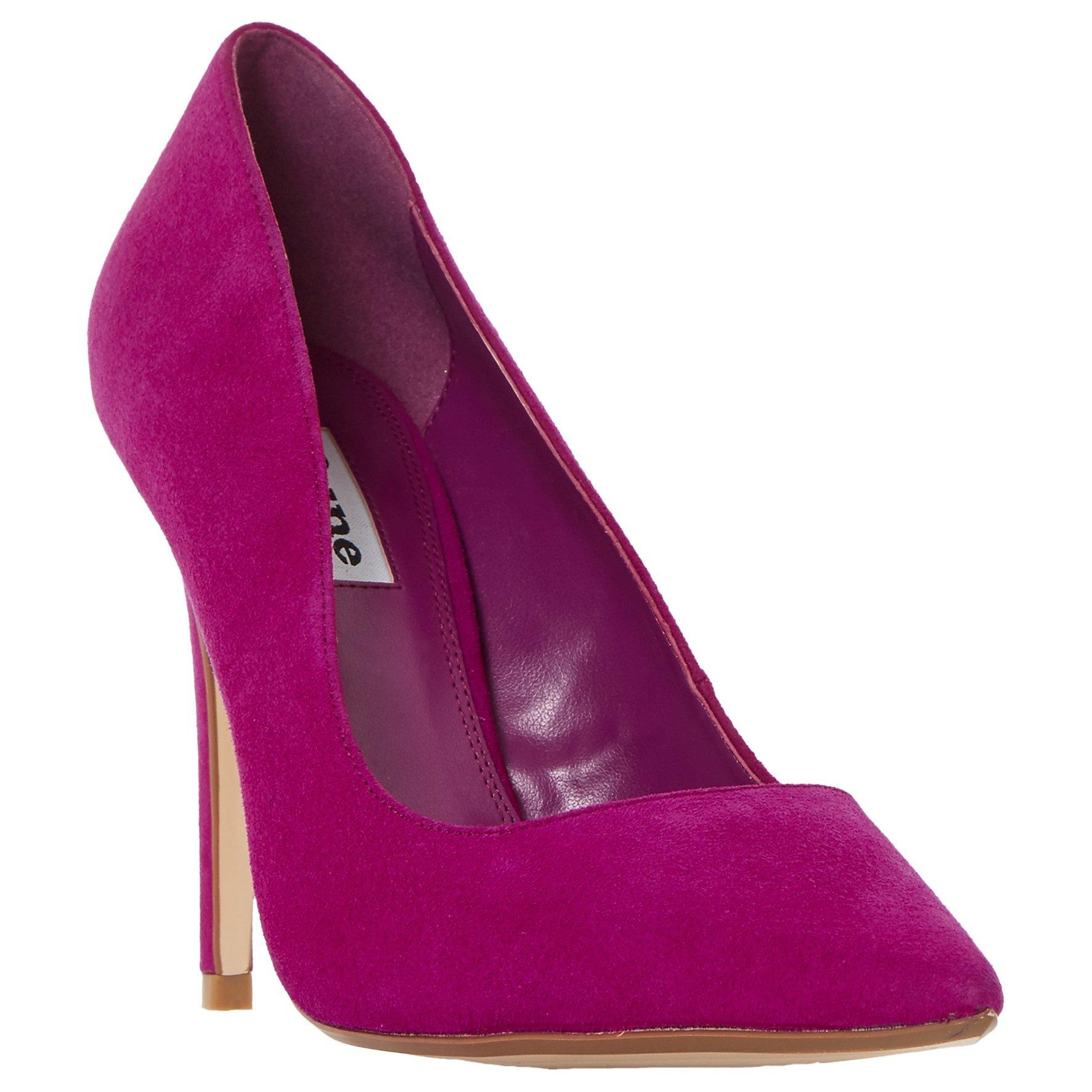 Dune Be Dazzled Diamante Court Shoes, Pink Suede