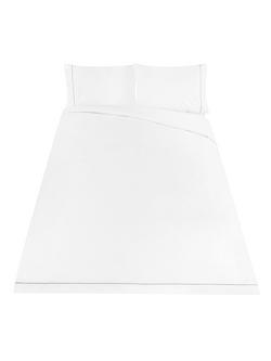 John Lewis Annecy 200 Thread Count Egyptian Cotton Embroidery Bedding - view 2, White/Grey