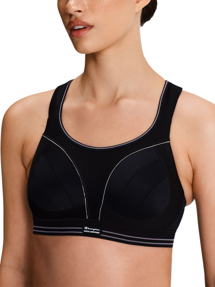 Shock Absorber Ultimate Run Non-Wired Sports Bra, Black