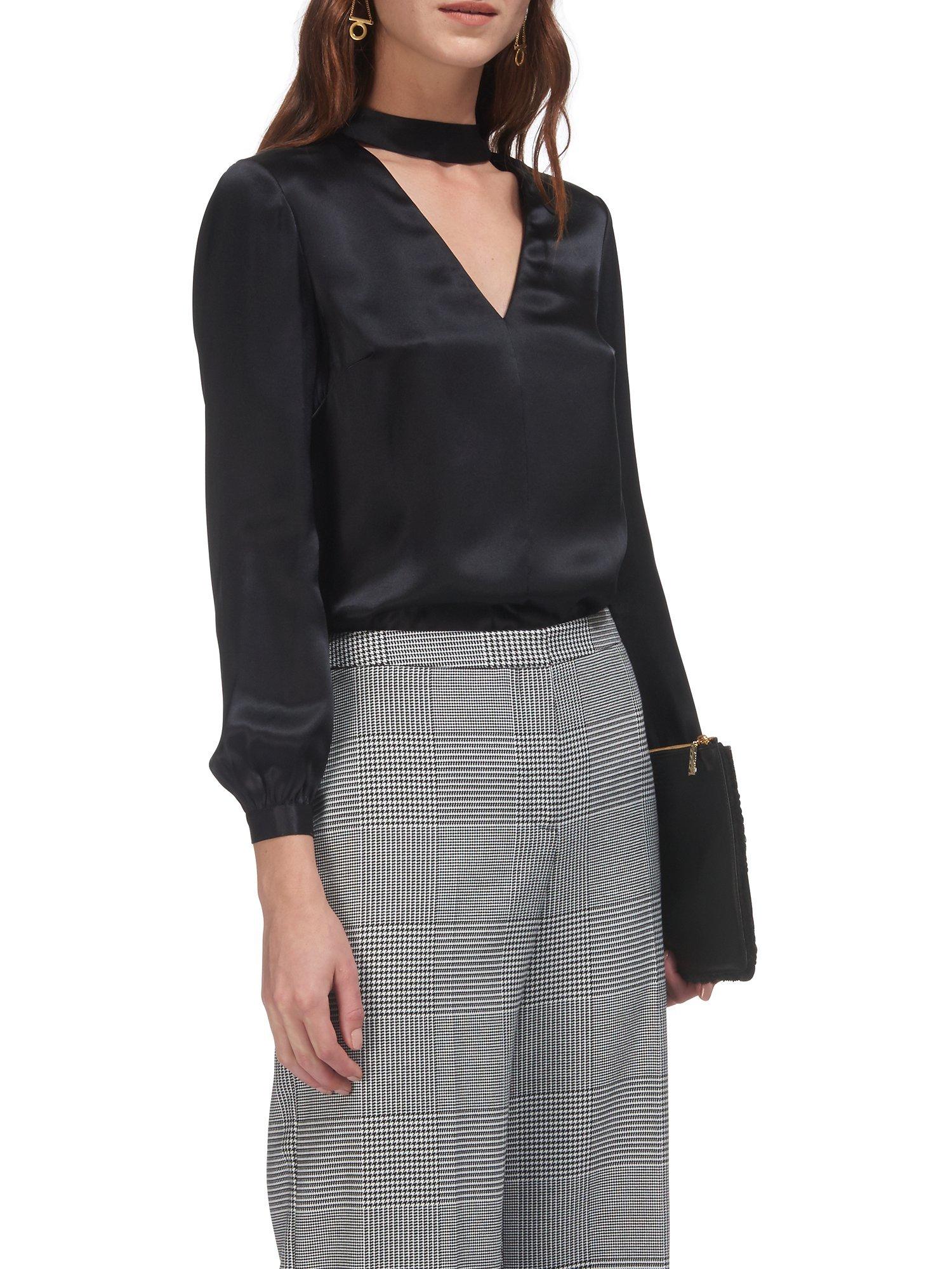 Whistles Carolina Silk Satin Blouse