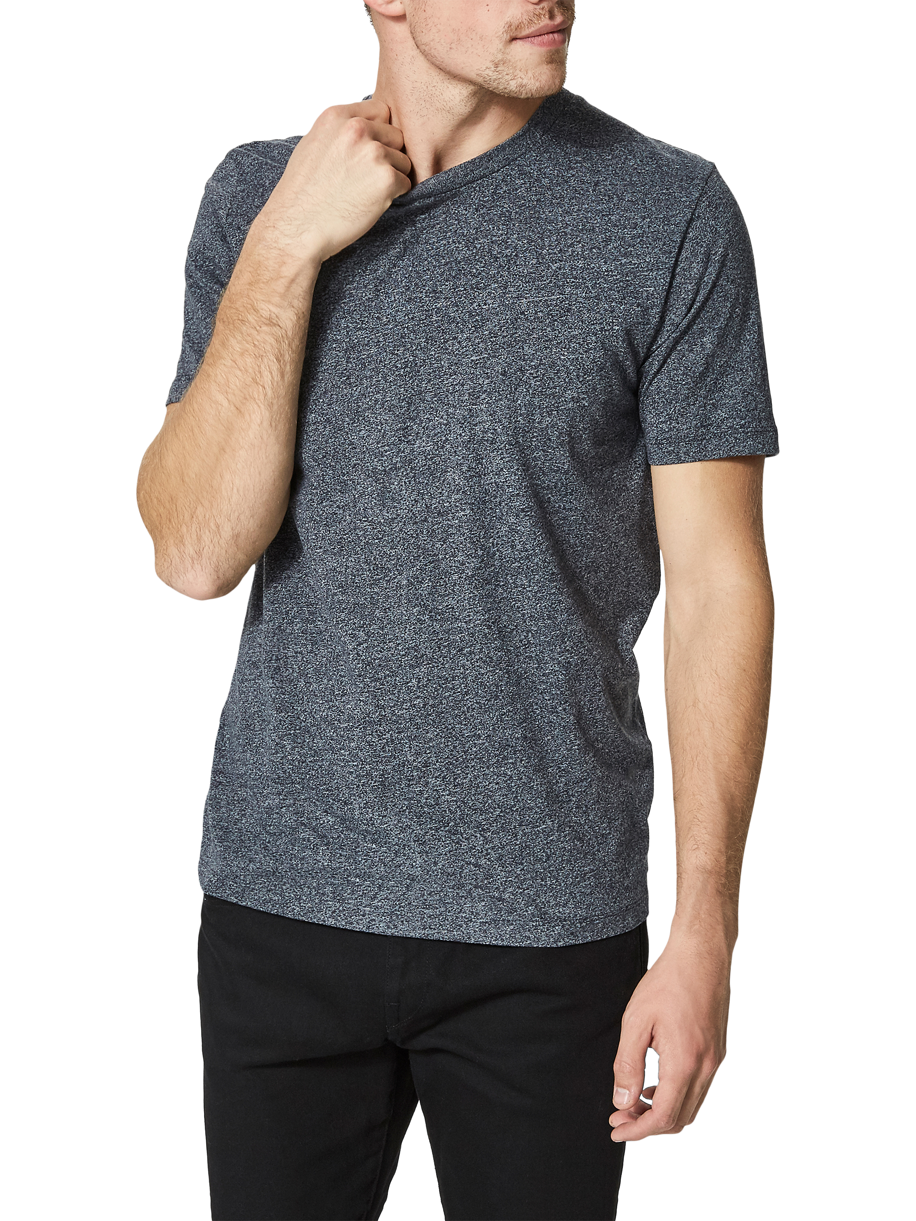 Selected Homme 'The Perfect Tee' Pima Cotton T-Shirt, Blue 